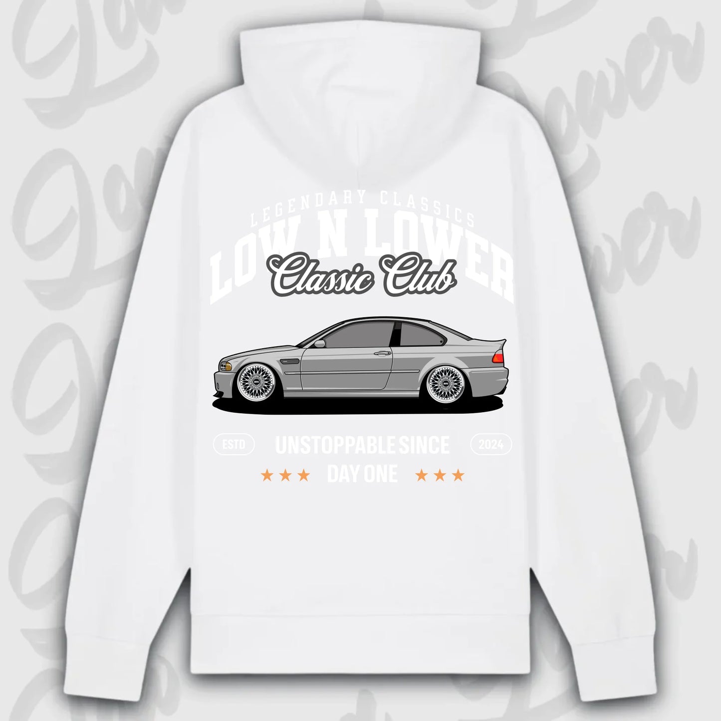 Hoodie M3 E46 - personalisierbar Premium Hoodie White