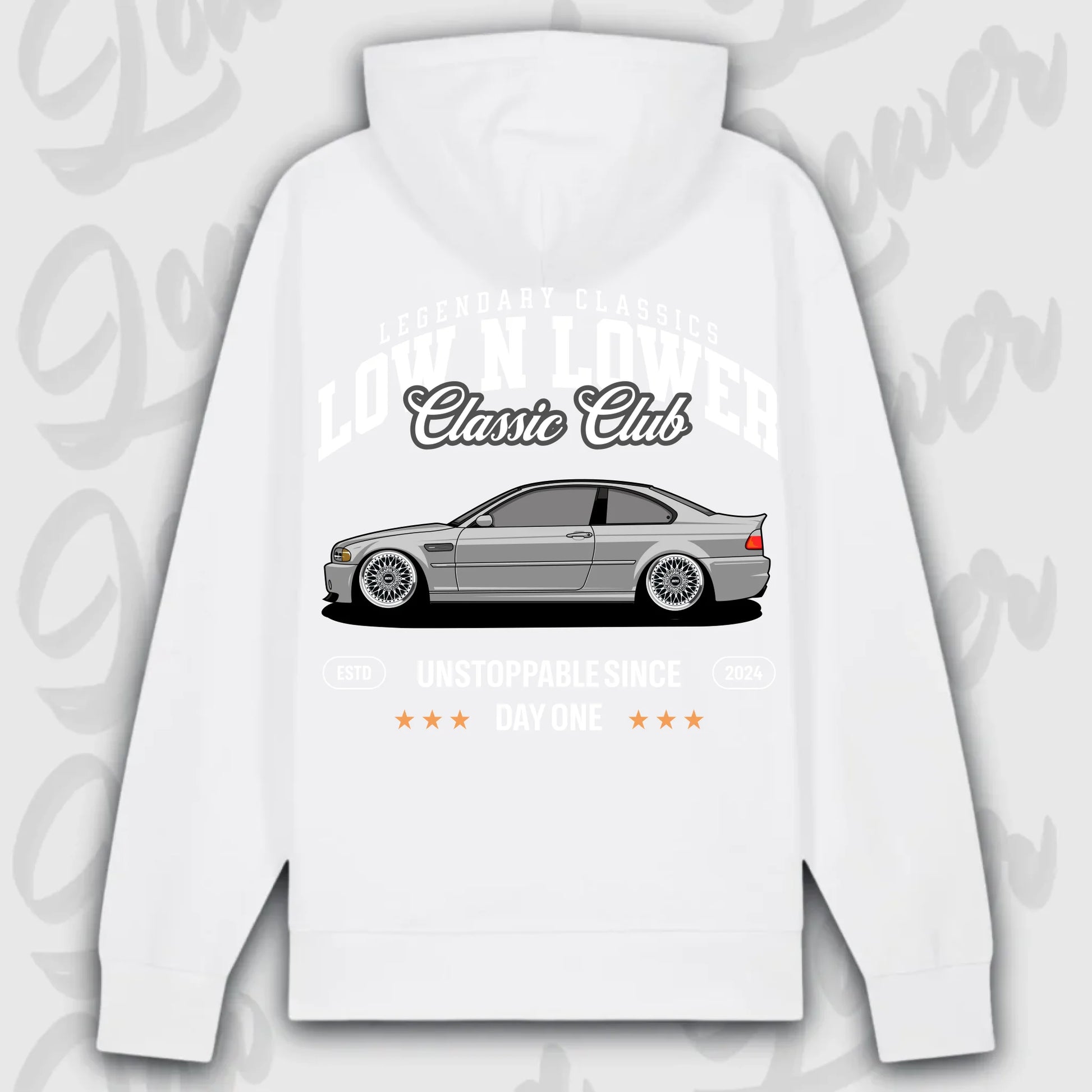 Hoodie M3 E46 - personalisierbar Premium Hoodie White