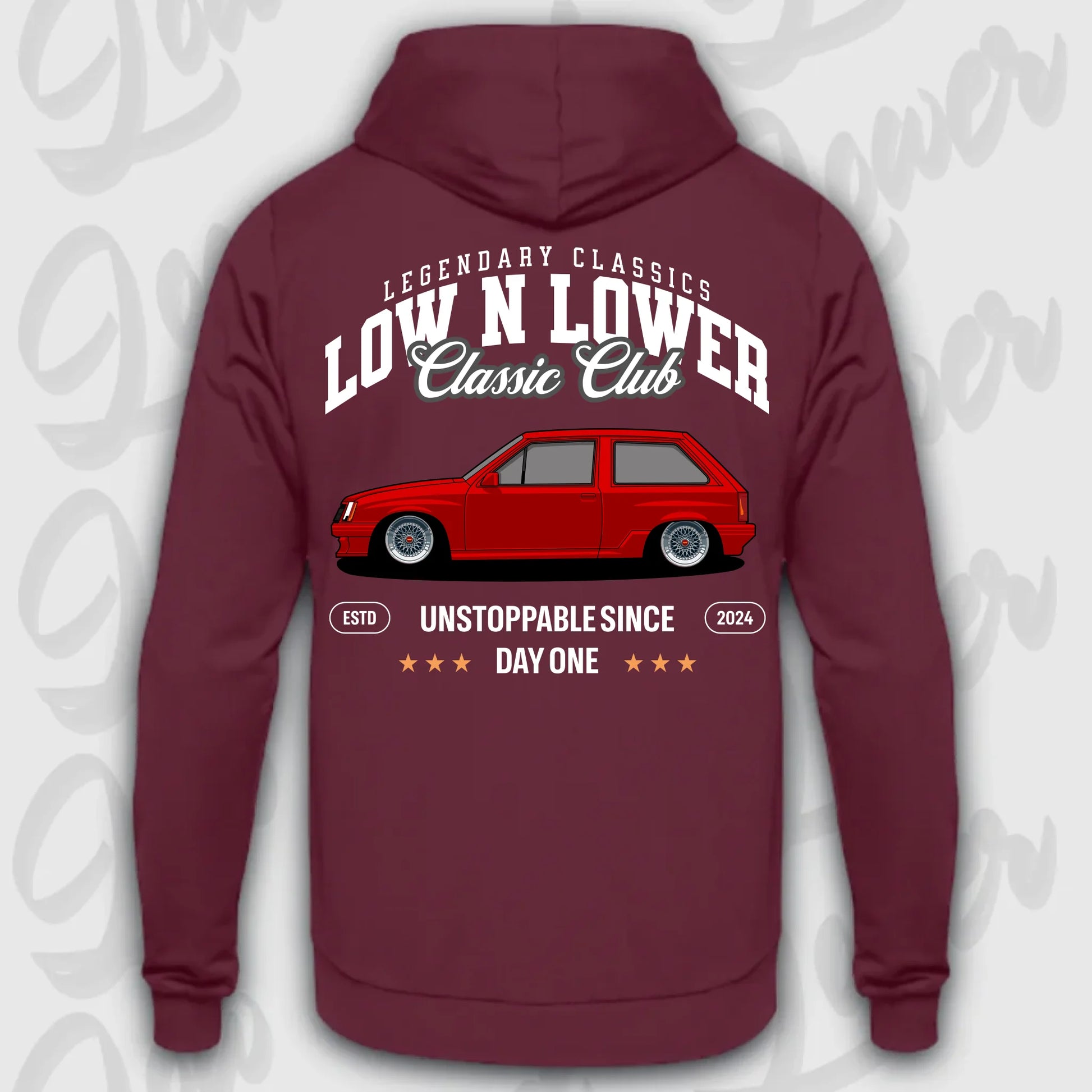 Hoodie Corsa A - personalisierbar Standard Hoodie Burgundy