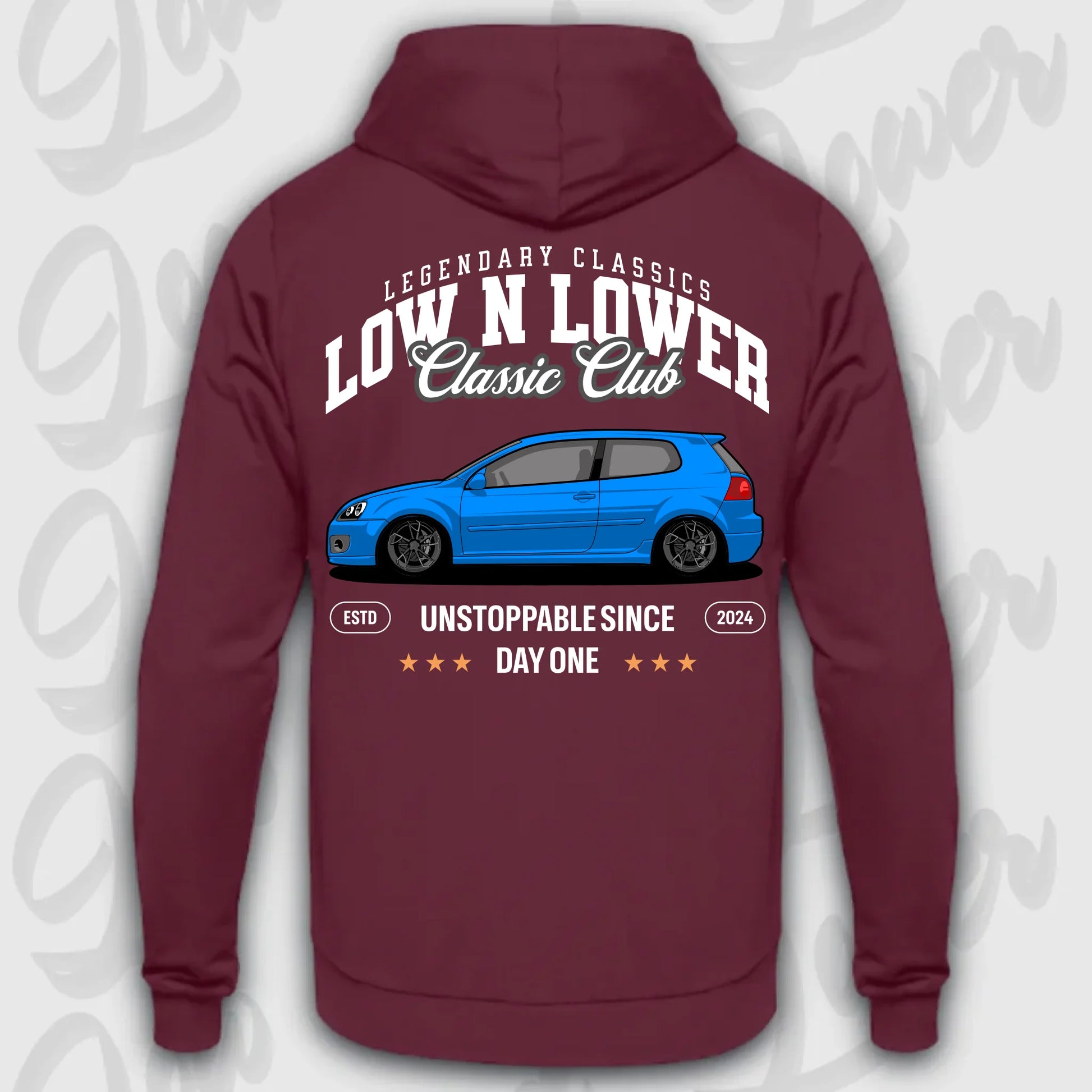 Hoodie MK5 - personalisierbar Standard Hoodie Burgundy