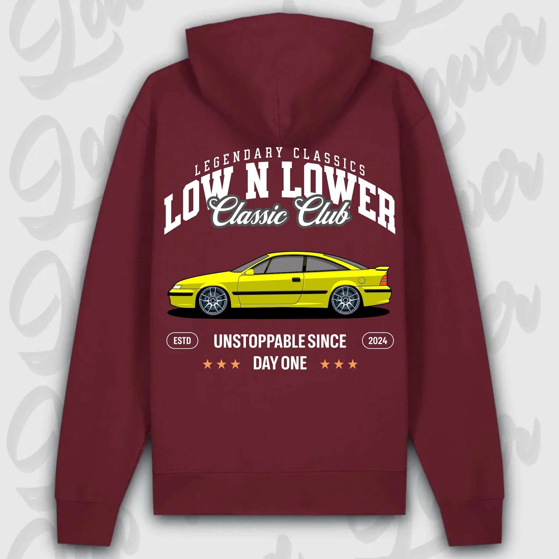 Hoodie Calibra - personalisierbar Premium Hoodie Burgundy