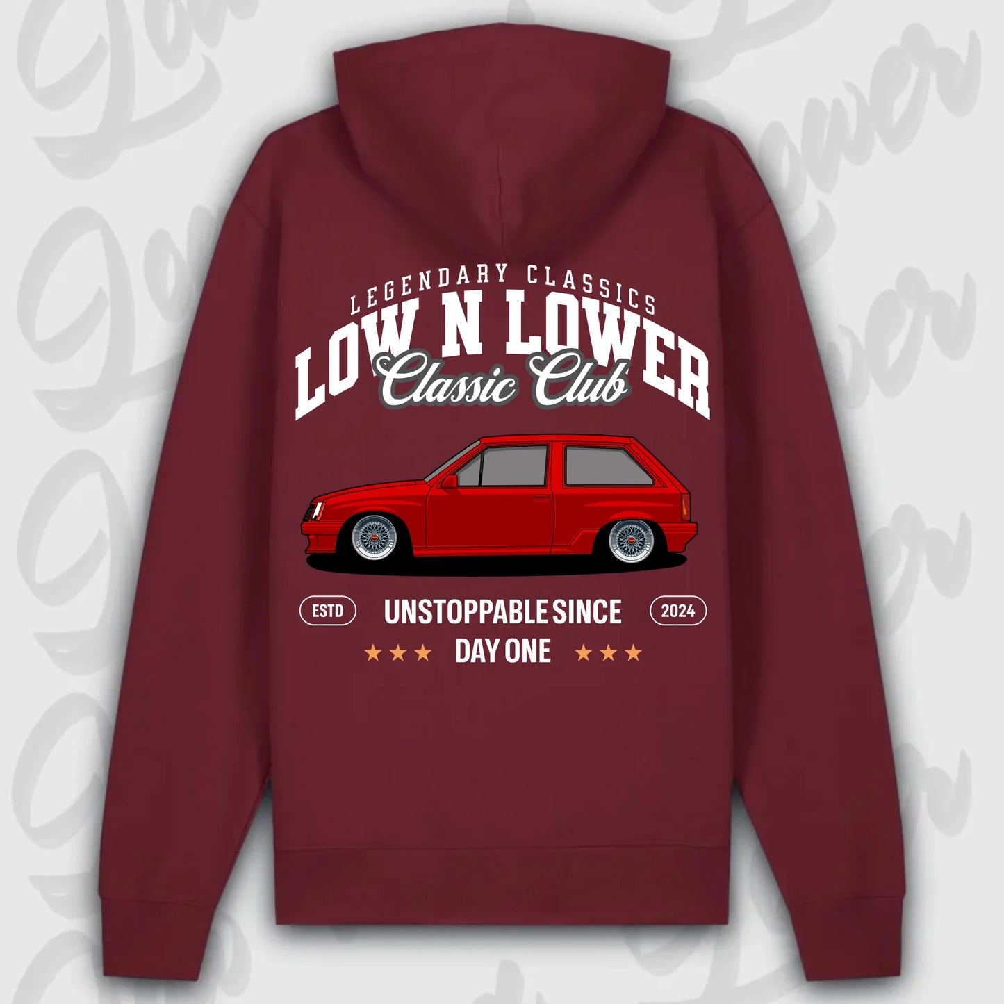 Hoodie Corsa A - personalisierbar Premium Hoodie Burgundy