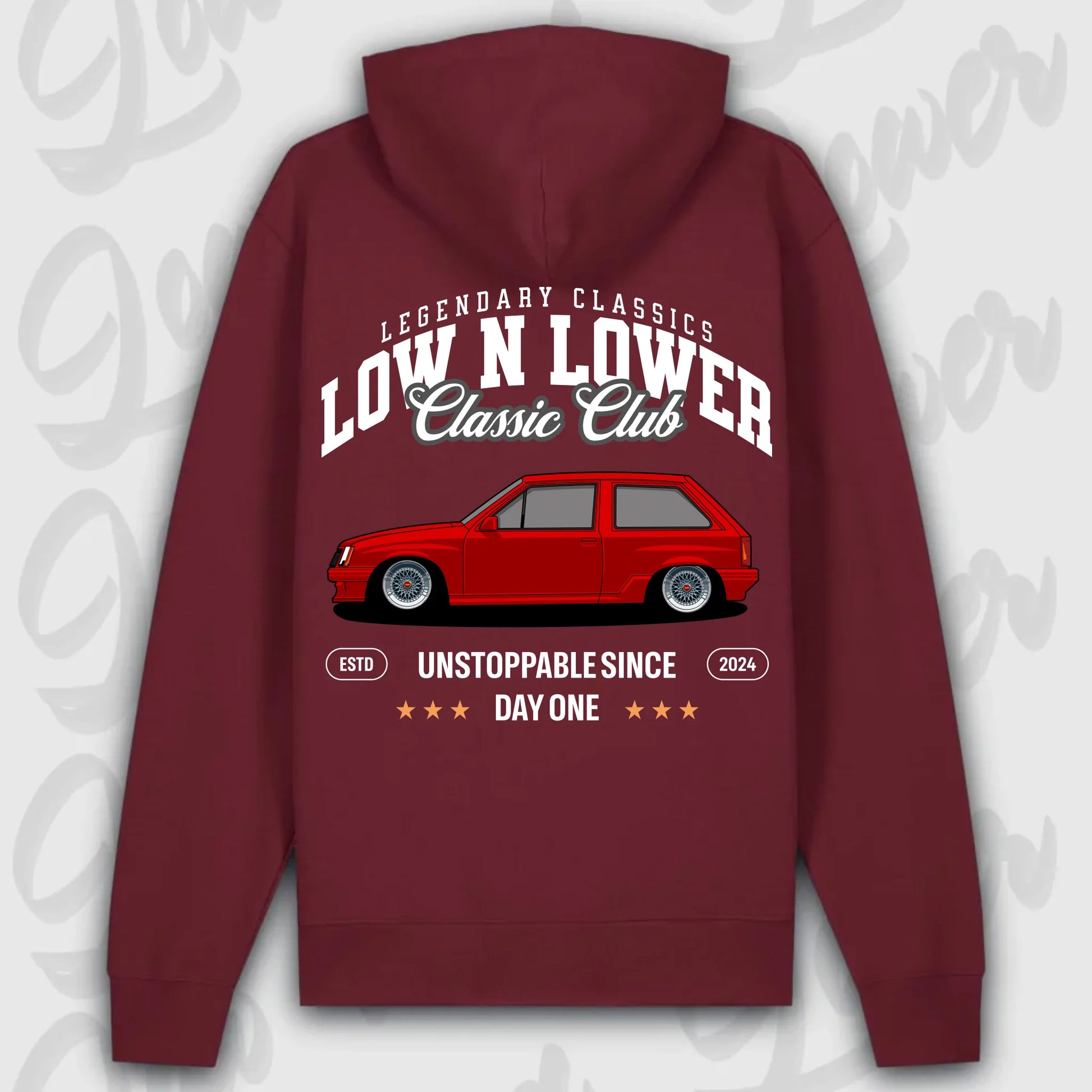 Hoodie Corsa A - personalisierbar Premium Hoodie Burgundy