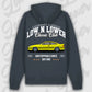Hoodie Calibra - personalisierbar Premium Hoodie India-Ink-Grey