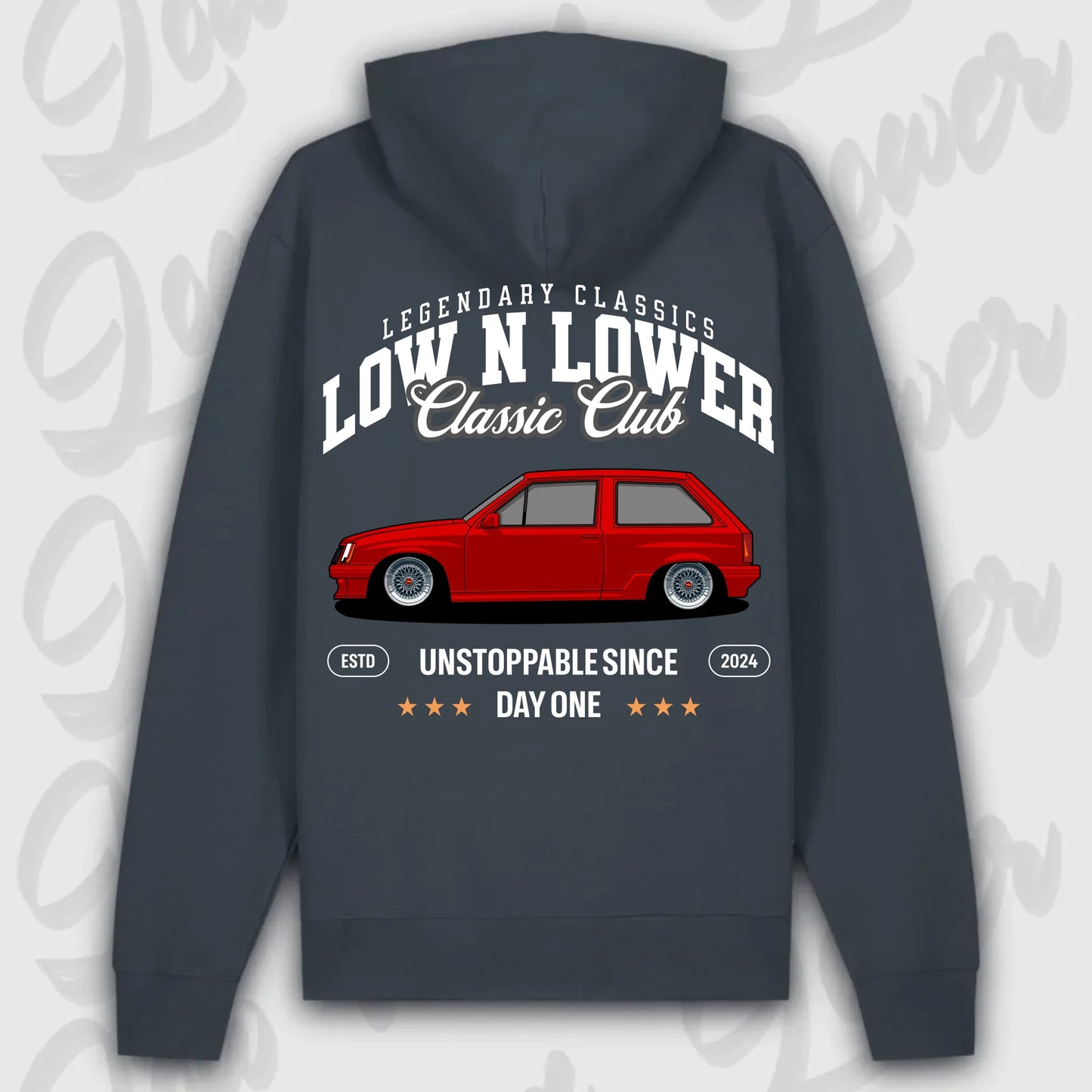 Hoodie Corsa A - personalisierbar Premium Hoodie India-Ink-Grey