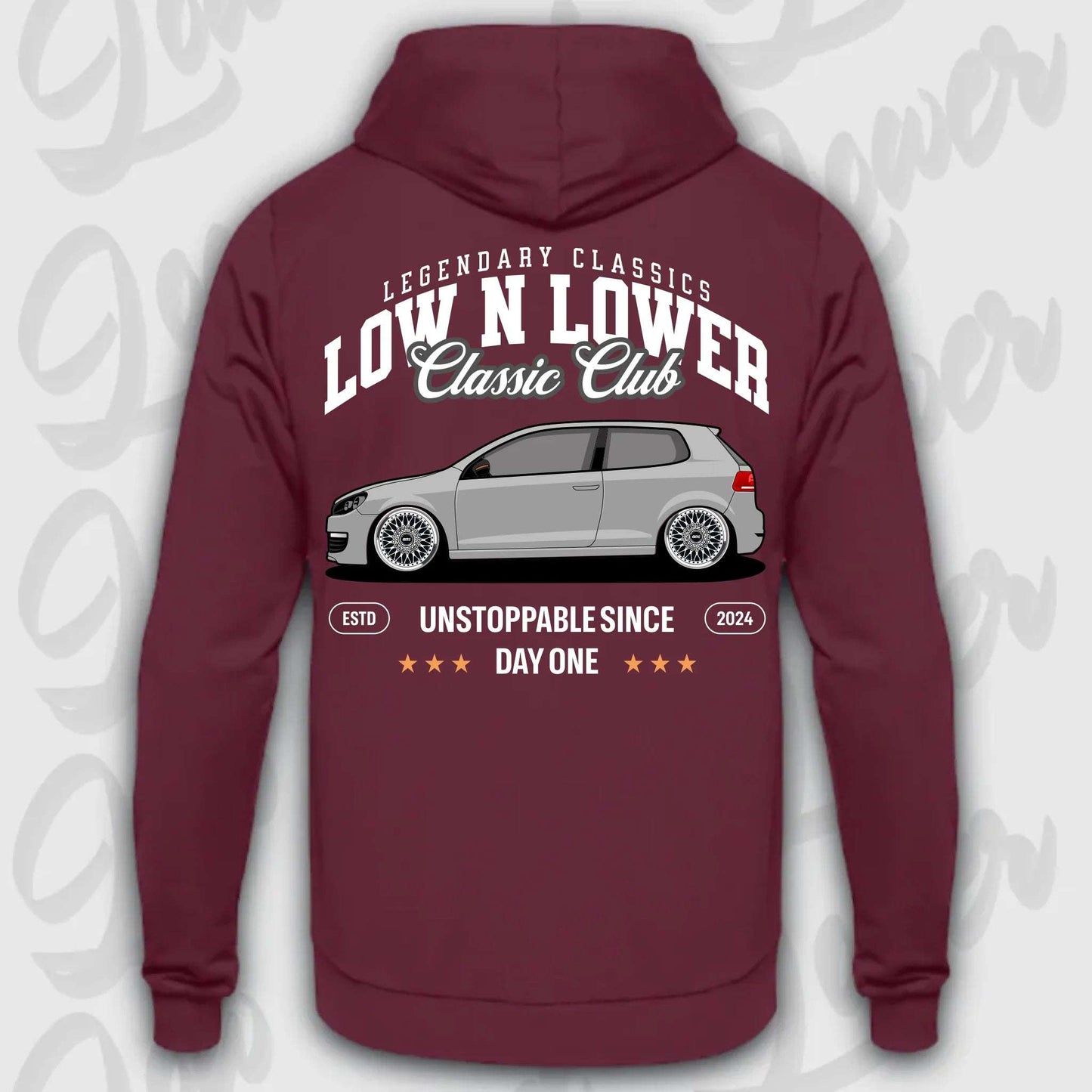 Hoodie MK6 - personalisierbar Standard Hoodie Burgundy