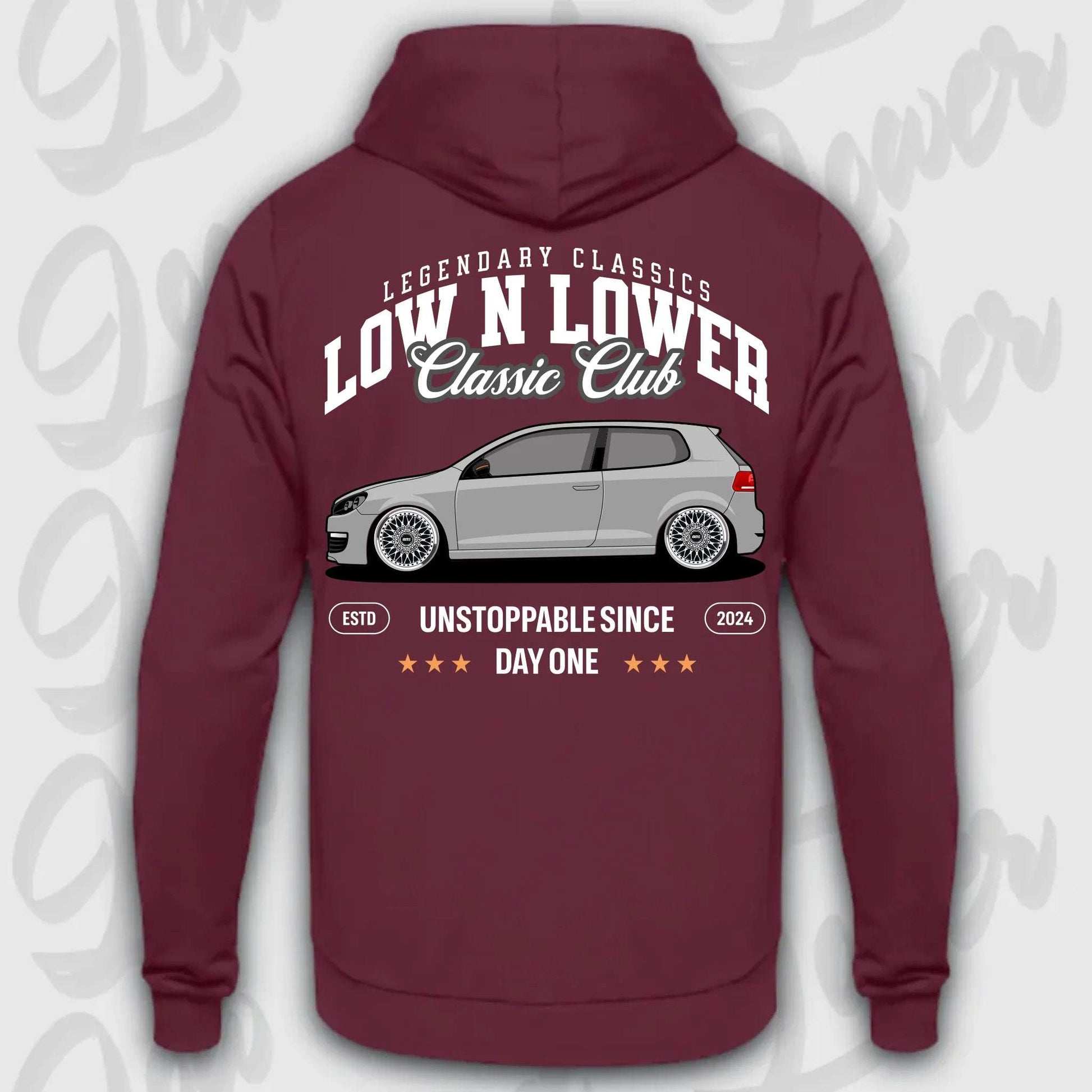 Hoodie MK6 - personalisierbar Standard Hoodie Burgundy