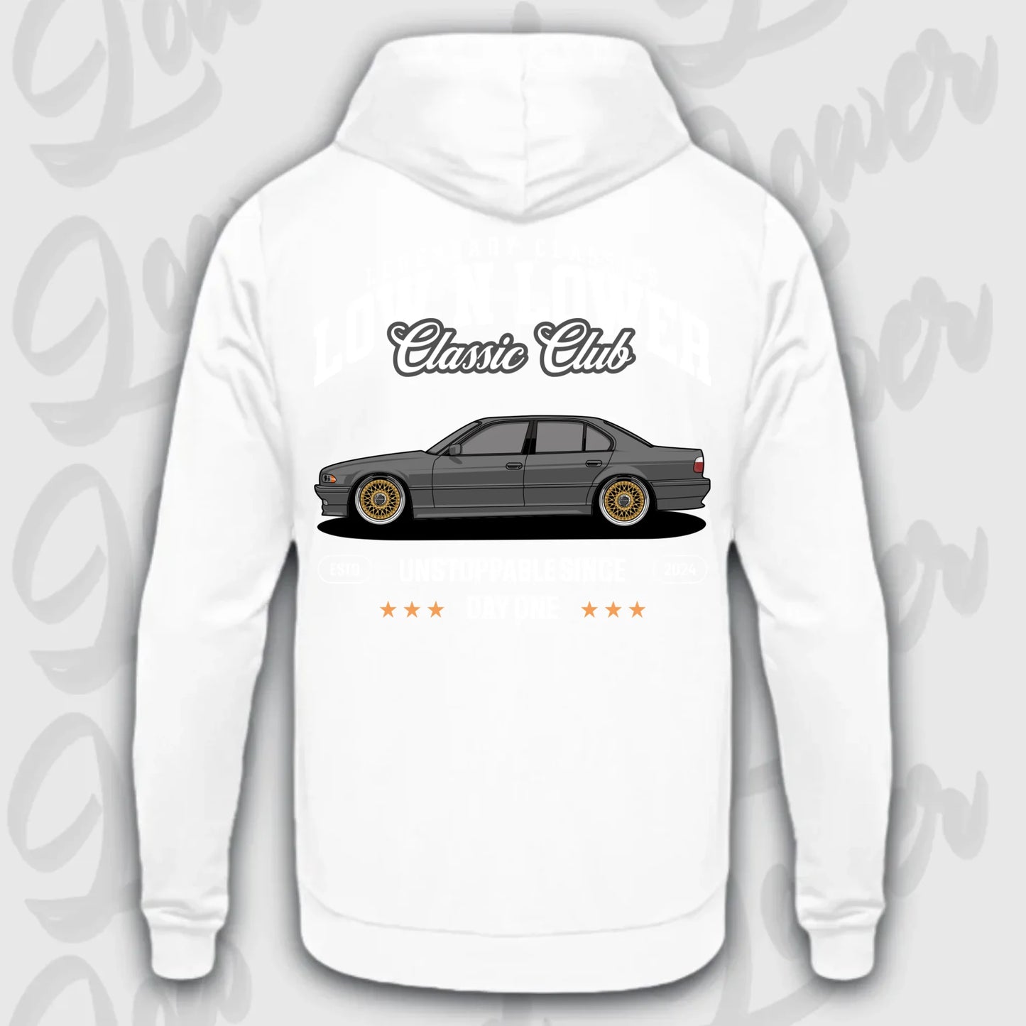 Hoodie E38 - personalisierbar Standard Hoodie Arctic-White