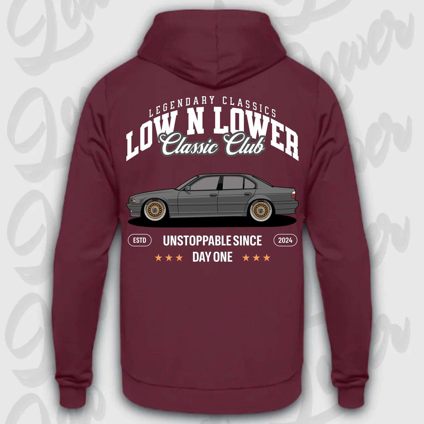 Hoodie E38 - personalisierbar Standard Hoodie Burgundy