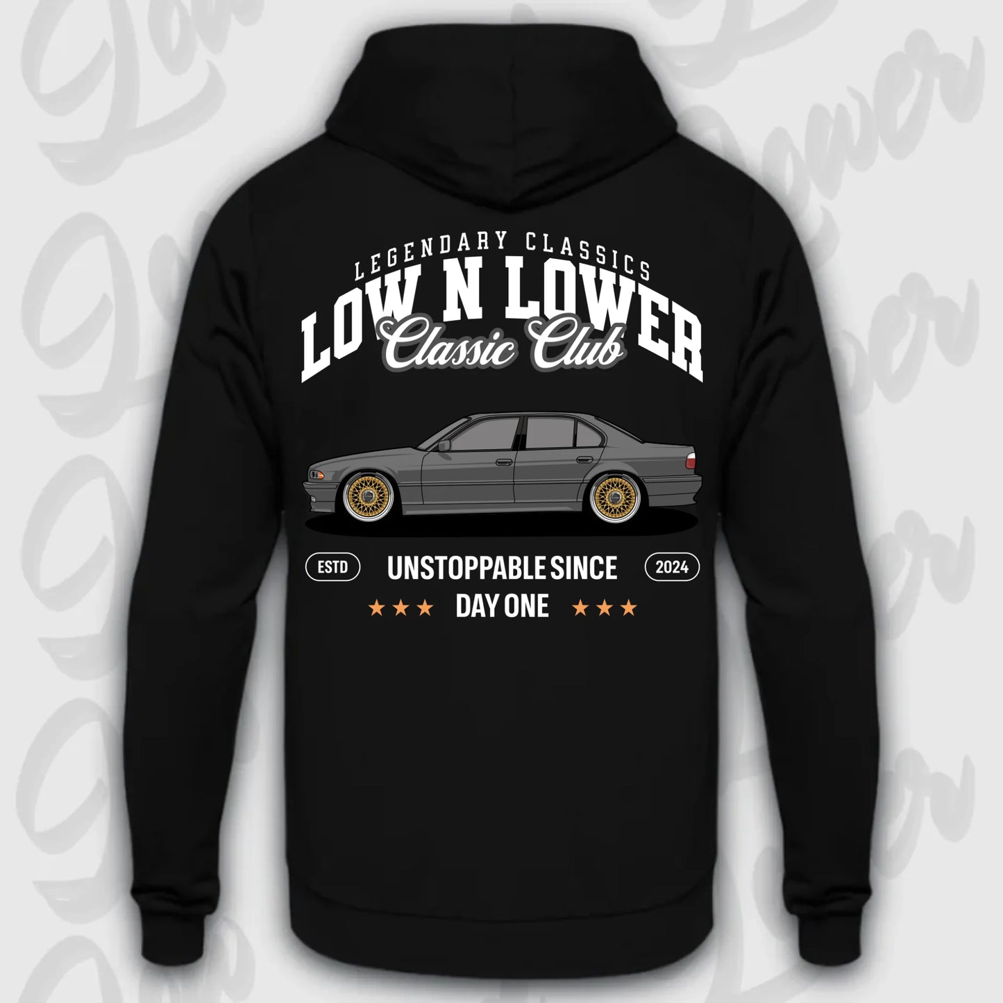 Hoodie E38 - personalisierbar Standard Hoodie Deep-Black