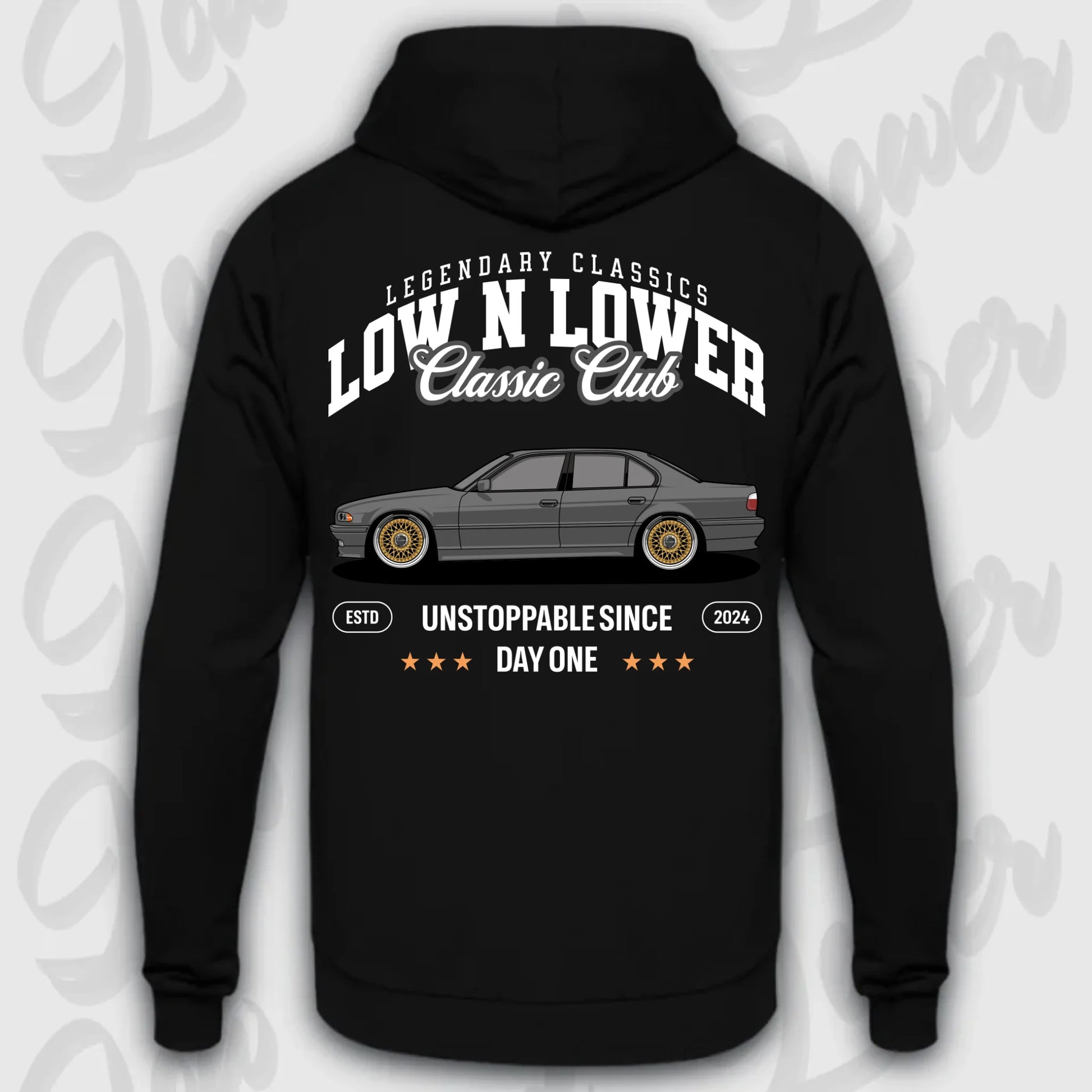 Hoodie E38 - personalisierbar Standard Hoodie Deep-Black
