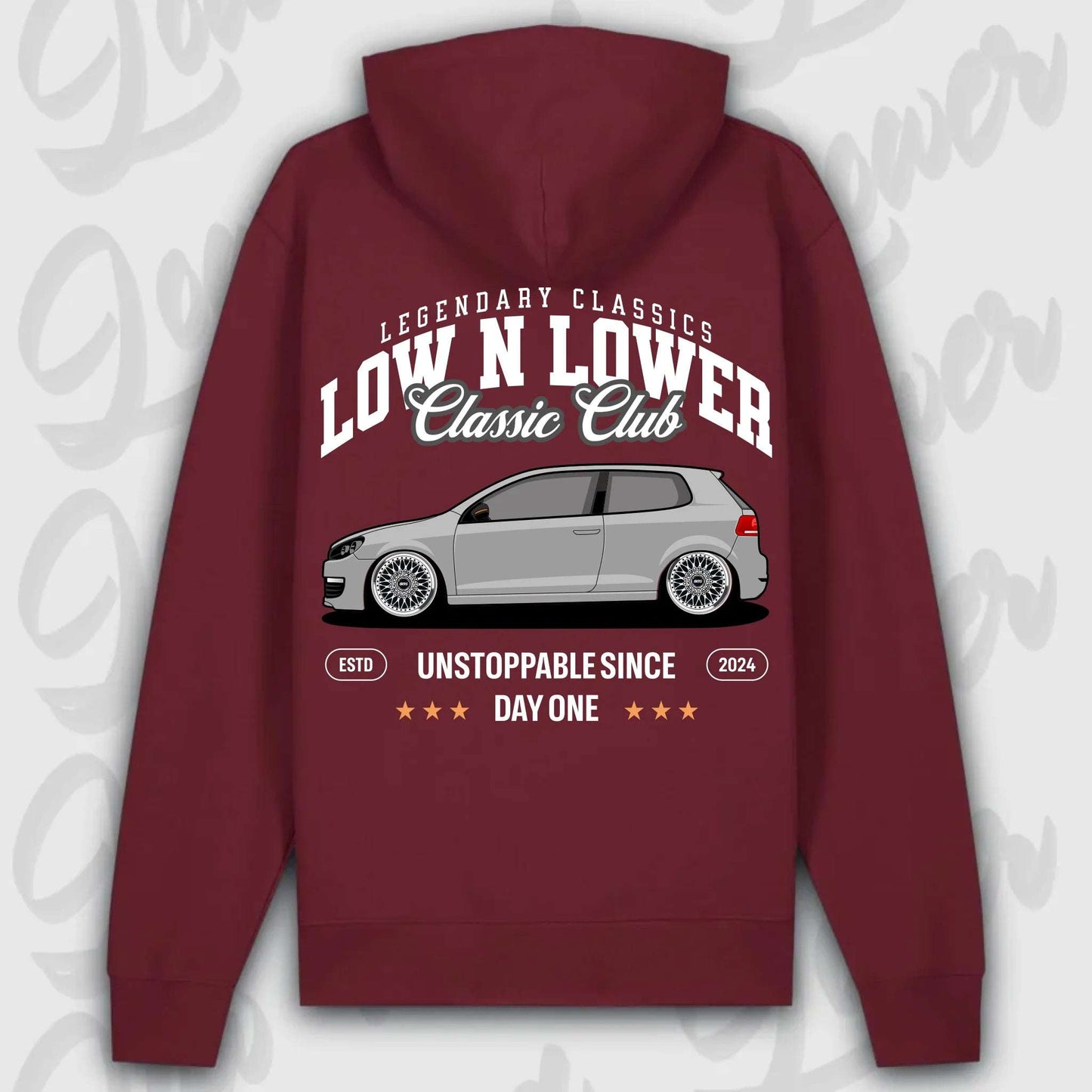 Hoodie MK6 - personalisierbar Premium Hoodie Burgundy