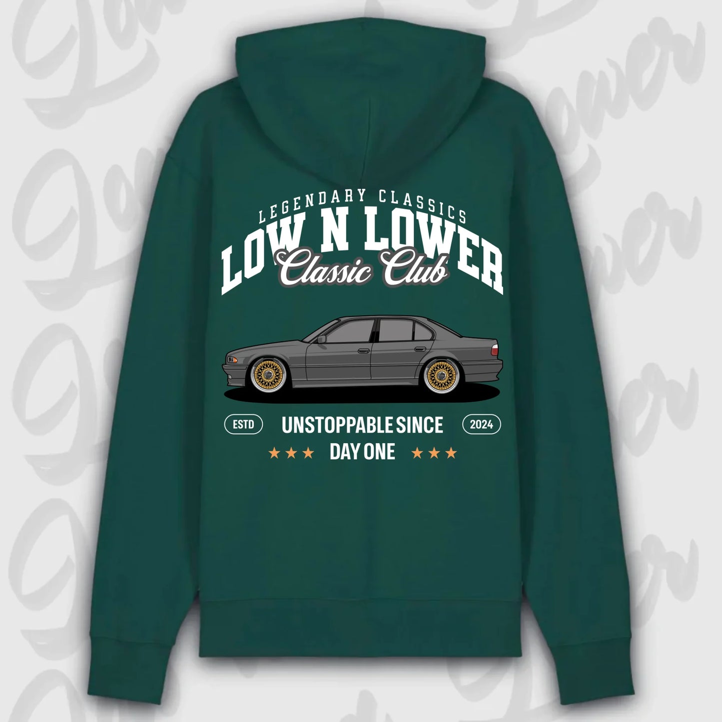 Hoodie E38 - personalisierbar Premium Hoodie Glazed-Green