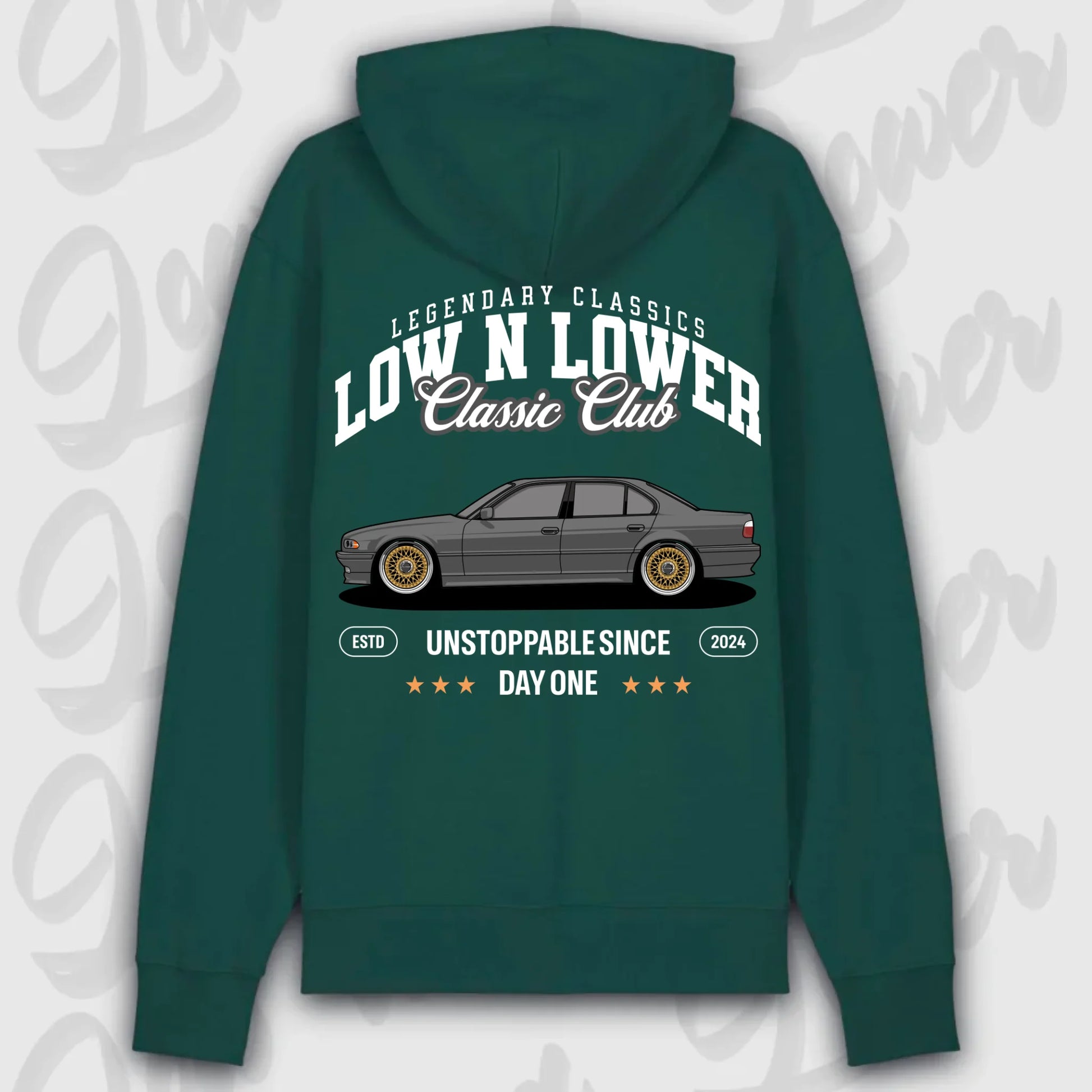 Hoodie E38 - personalisierbar Premium Hoodie Glazed-Green