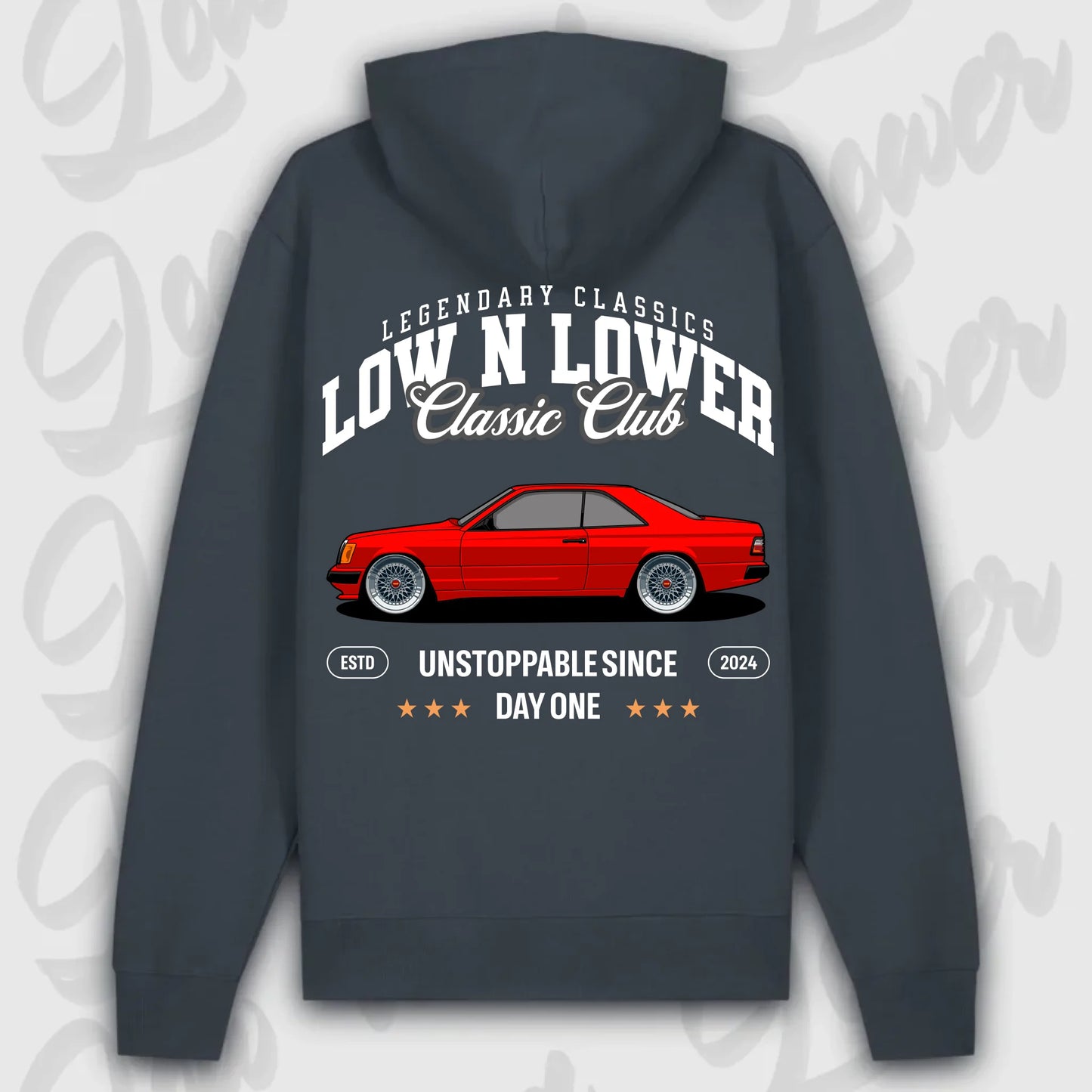 Hoodie w125 Coupe - personalisierbar Premium Hoodie India-Ink-Grey