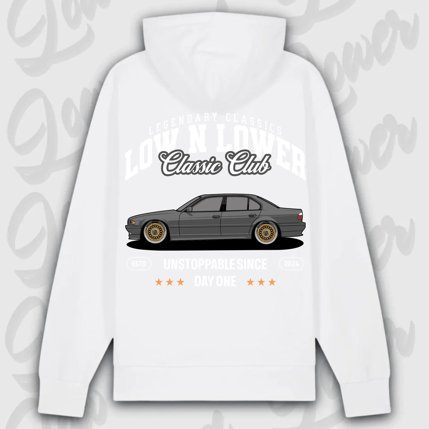 Hoodie E38 - personalisierbar Premium Hoodie White