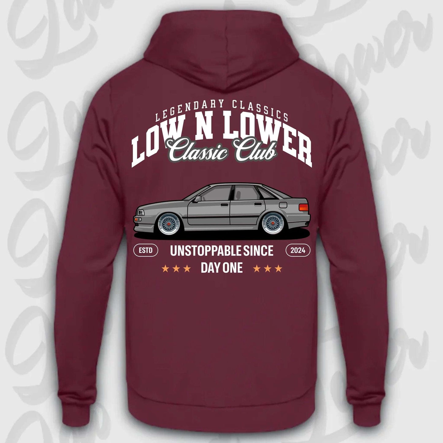 Hoodie Audi 80 - personalisierbar Standard Hoodie Burgundy