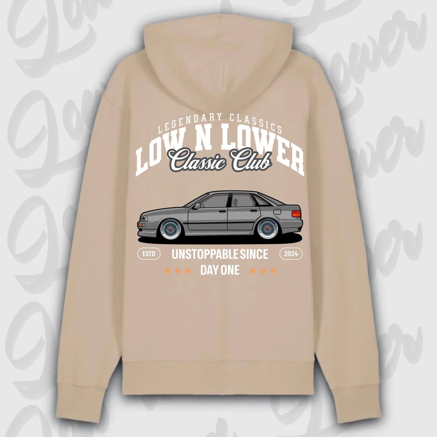 Hoodie Audi 80 - personalisierbar Premium Hoodie Desert-Dust