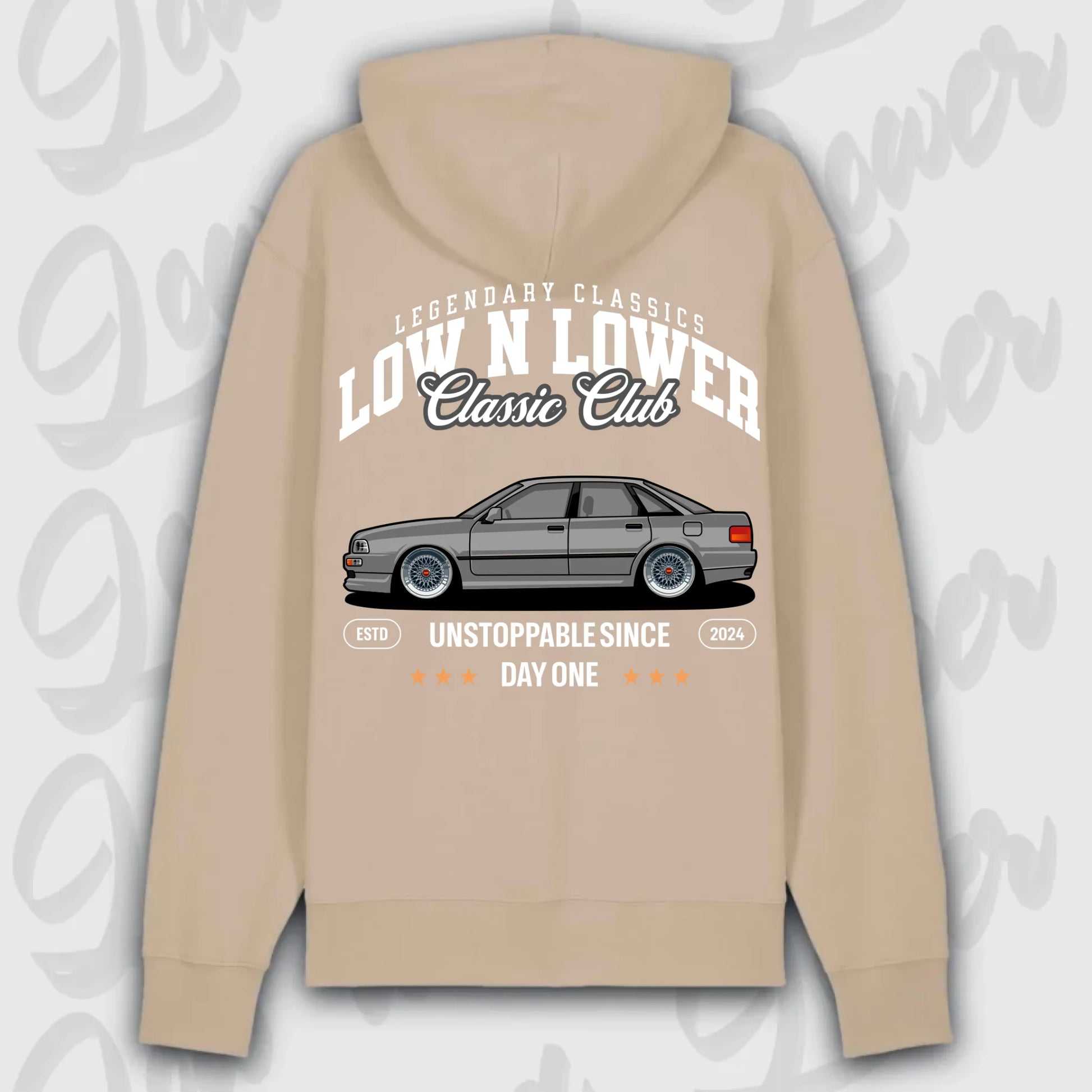 Hoodie Audi 80 - personalisierbar Premium Hoodie Desert-Dust