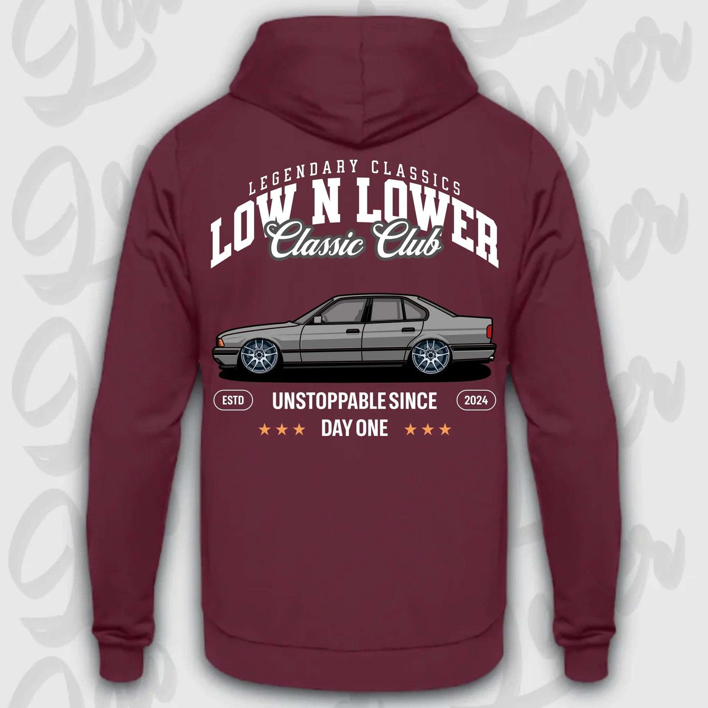 Hoodie E34 - personalisierbar Standard Hoodie Burgundy