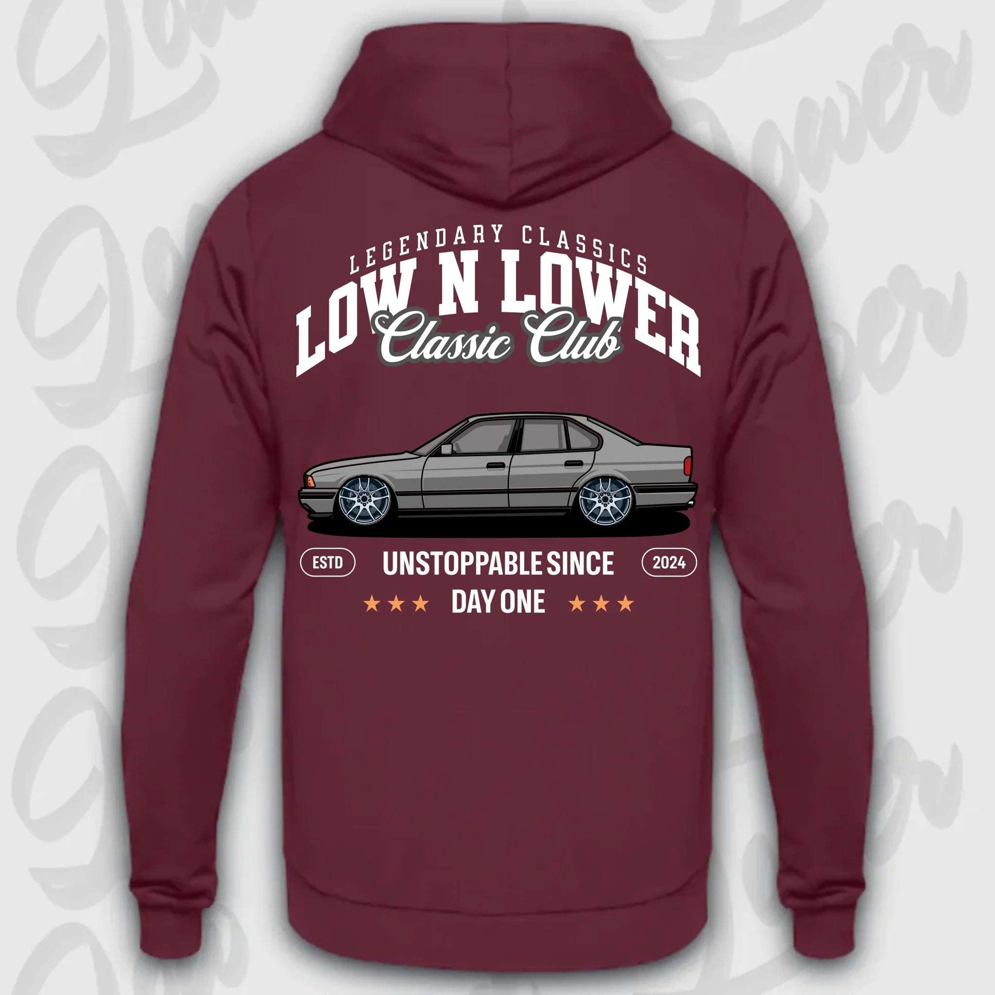 Hoodie E34 - personalisierbar Standard Hoodie Burgundy