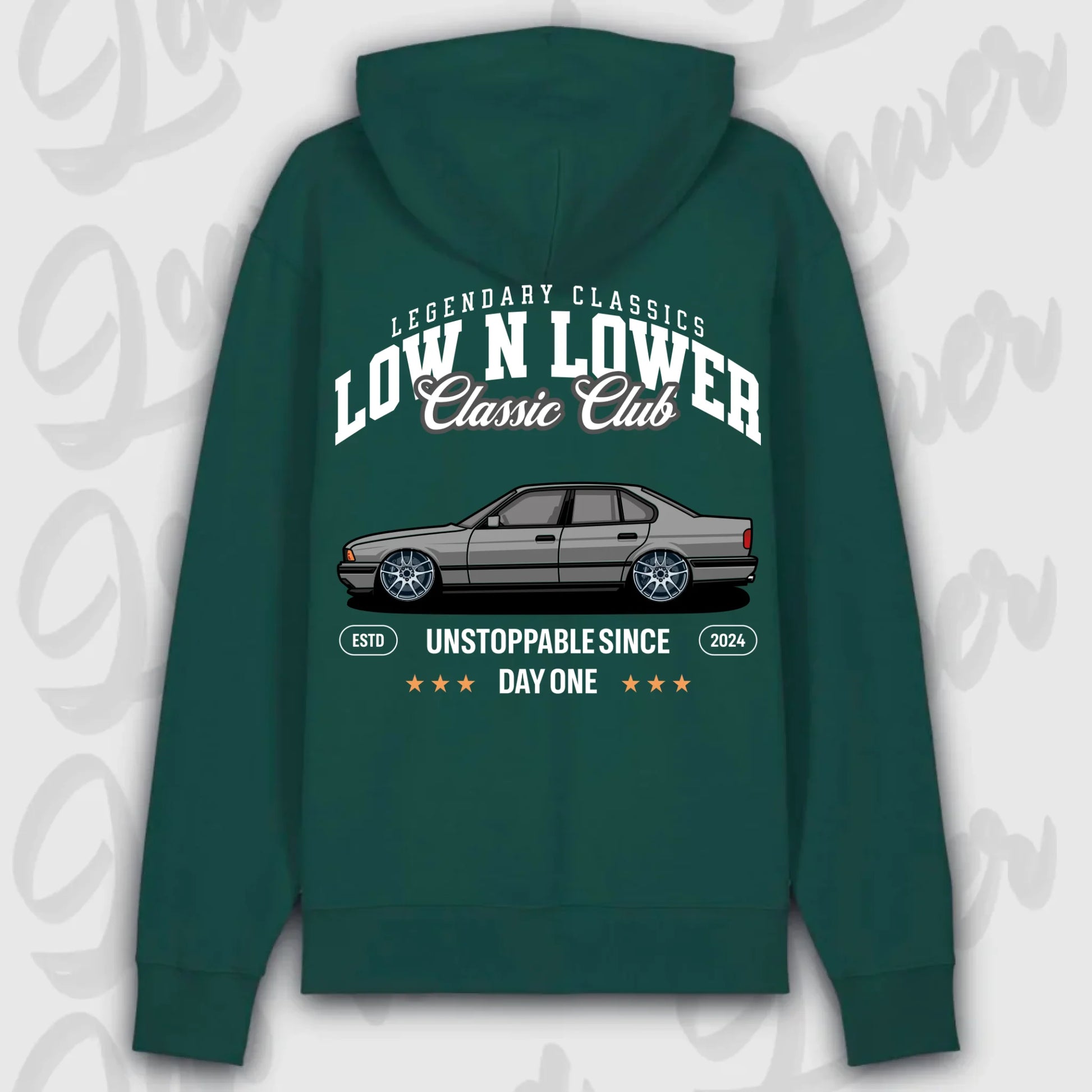 Hoodie E34 - personalisierbar Premium Hoodie Glazed-Green