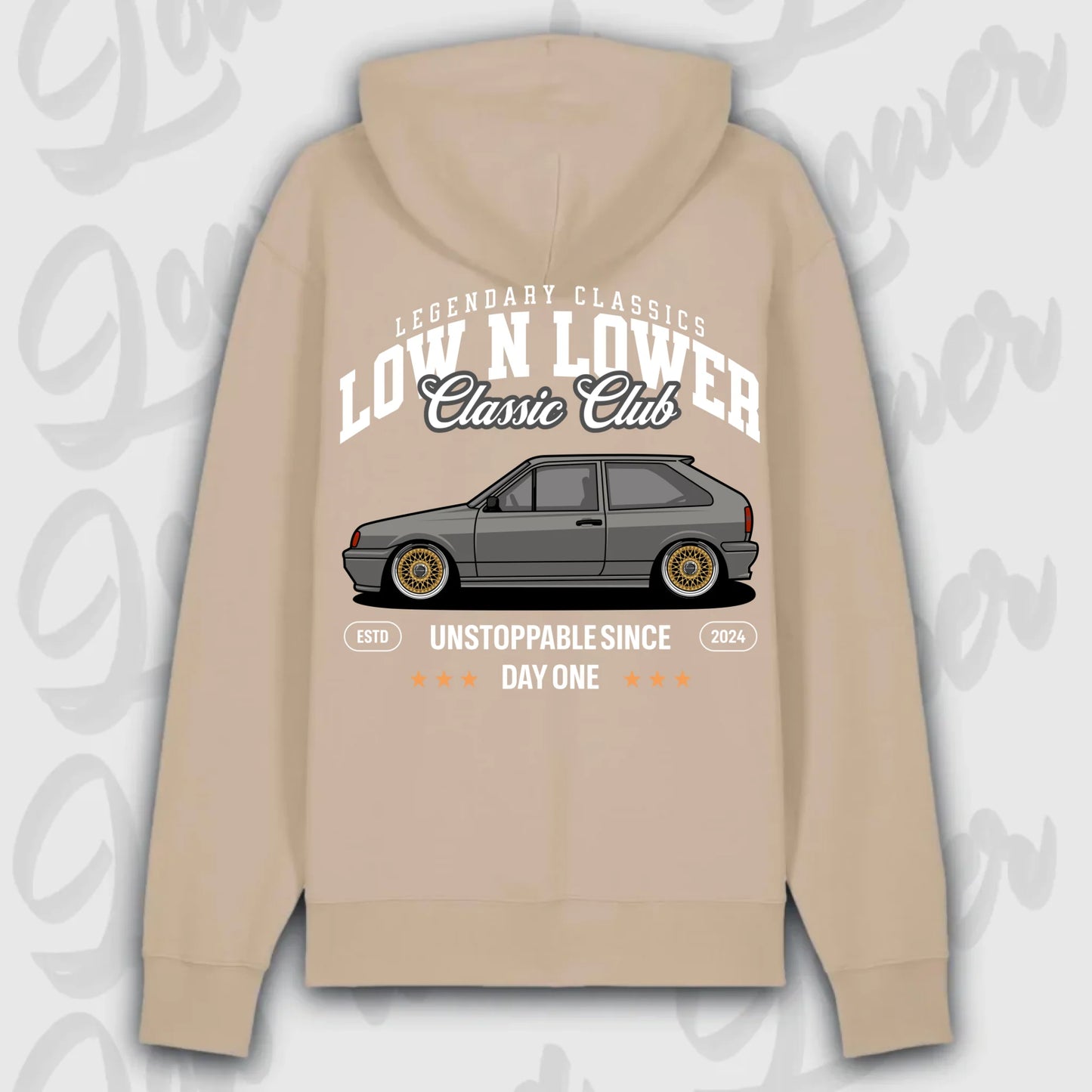Hoodie Polo 2F - personalisierbar Premium Hoodie Desert-Dust