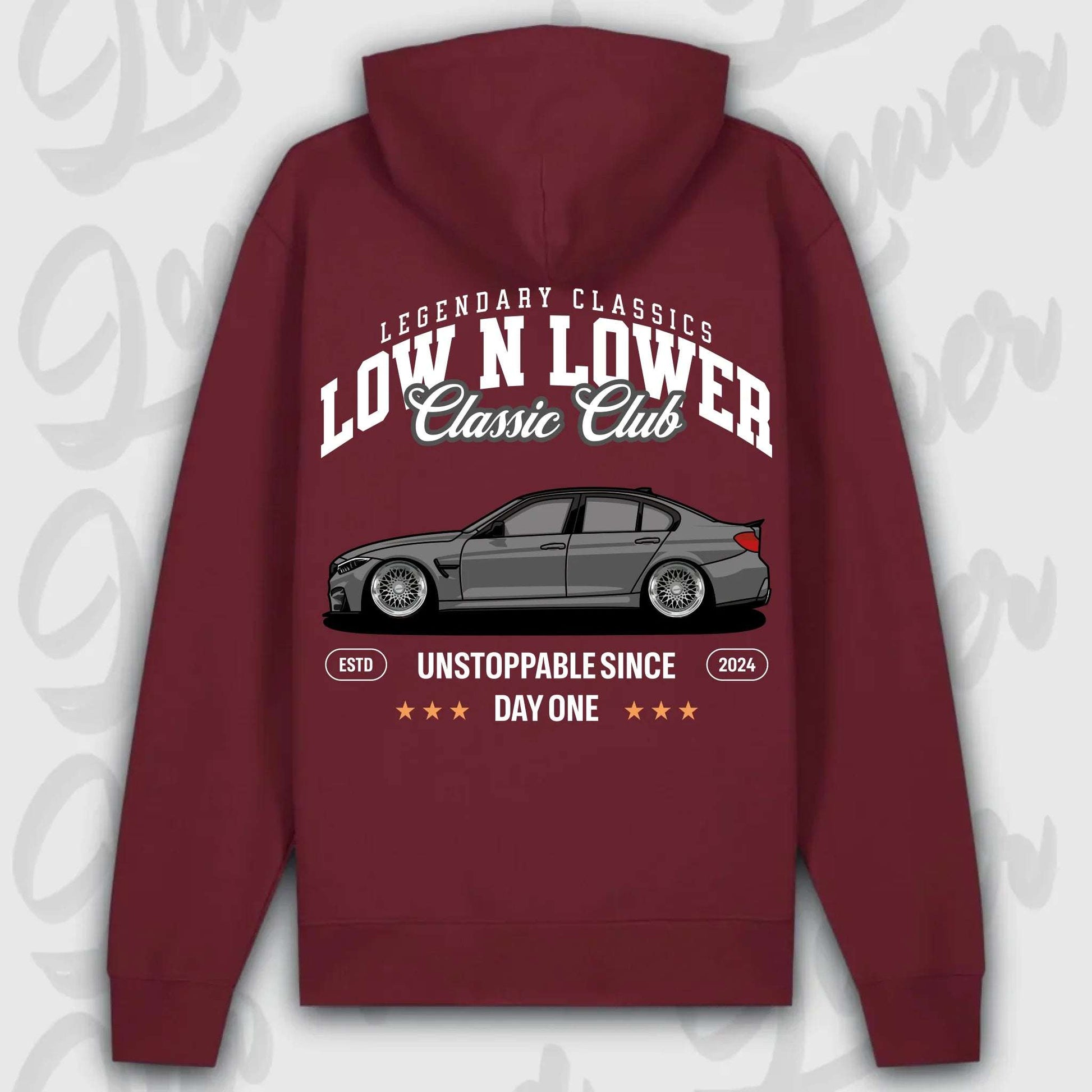 Hoodie F-82 - personalisierbar Premium Hoodie Burgundy