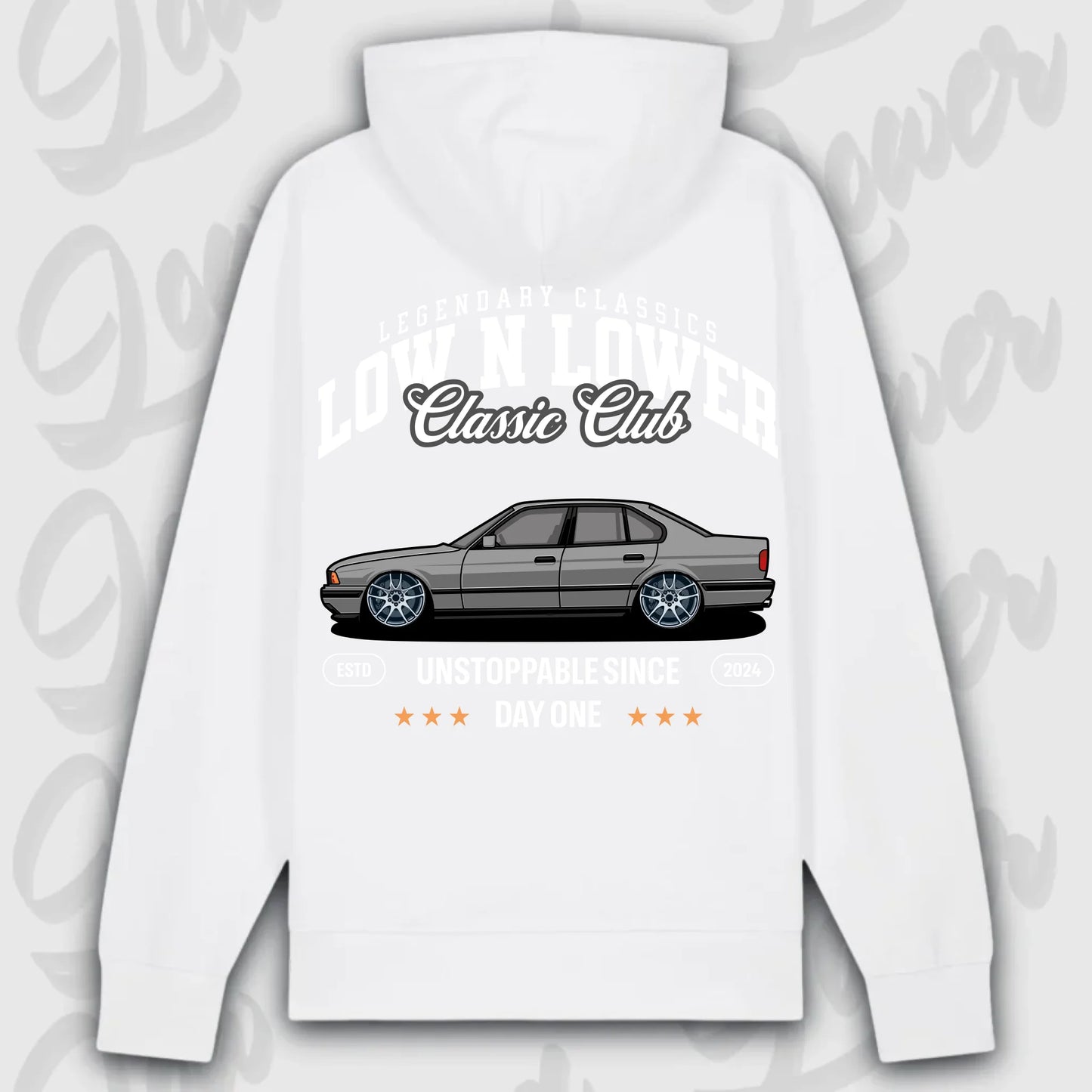 Hoodie E34 - personalisierbar Premium Hoodie White
