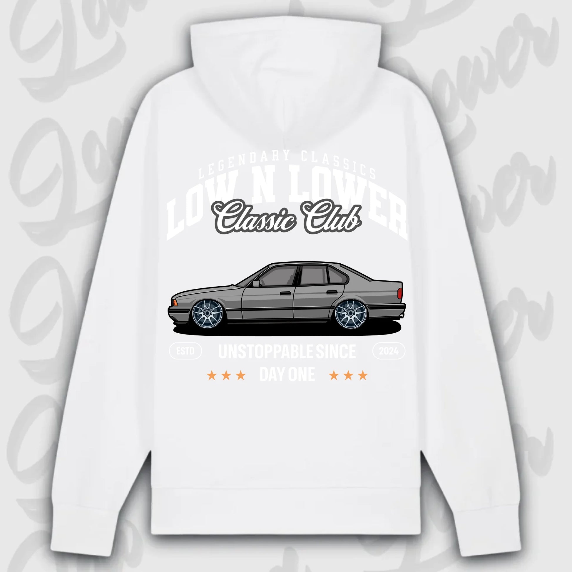 Hoodie E34 - personalisierbar Premium Hoodie White