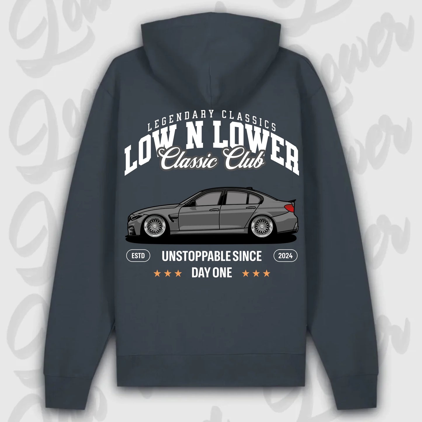 Hoodie F-82 - personalisierbar Premium Hoodie India-Ink-Grey