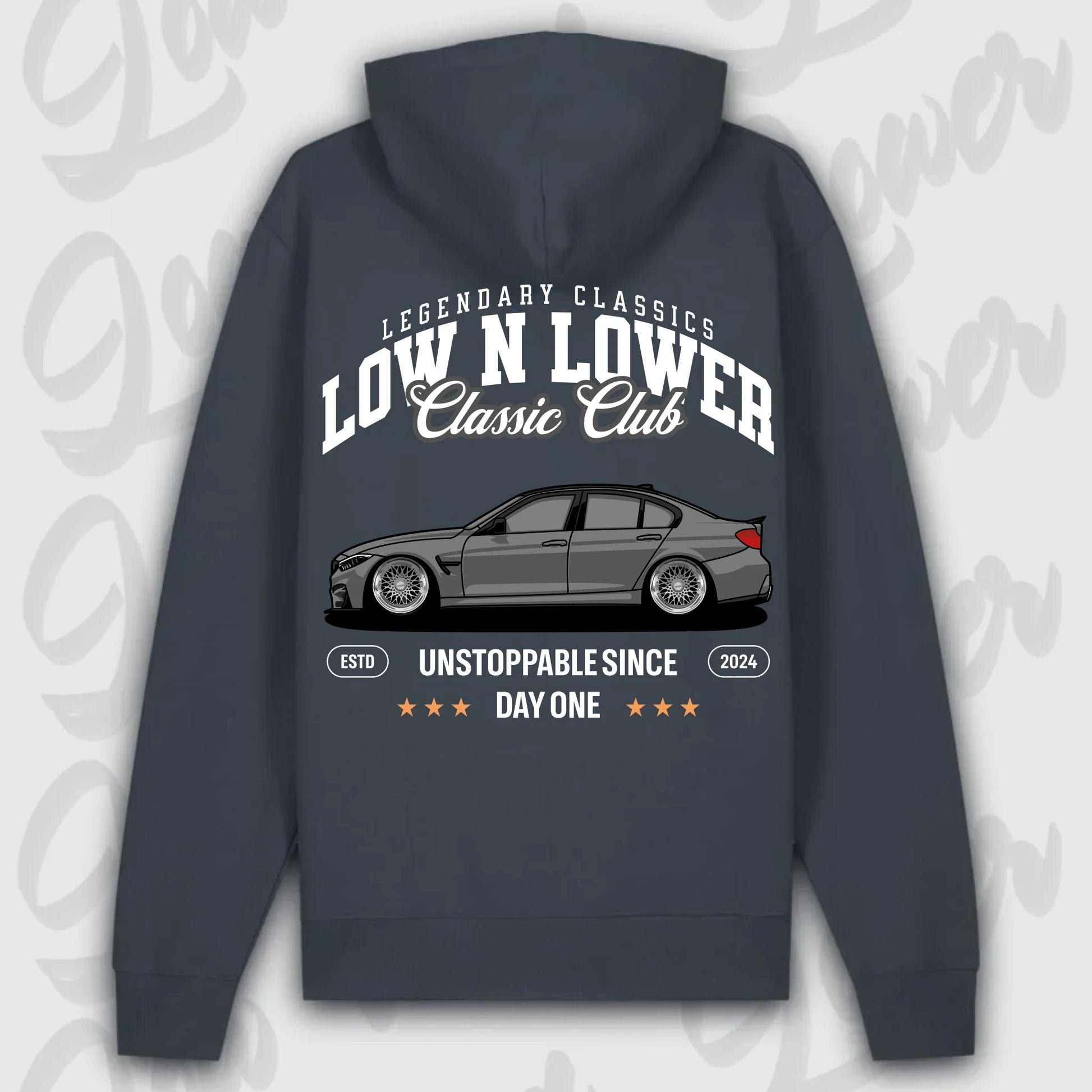 Hoodie F-82 - personalisierbar Premium Hoodie India-Ink-Grey