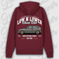Hoodie Polo 2F - personalisierbar Premium Hoodie Burgundy