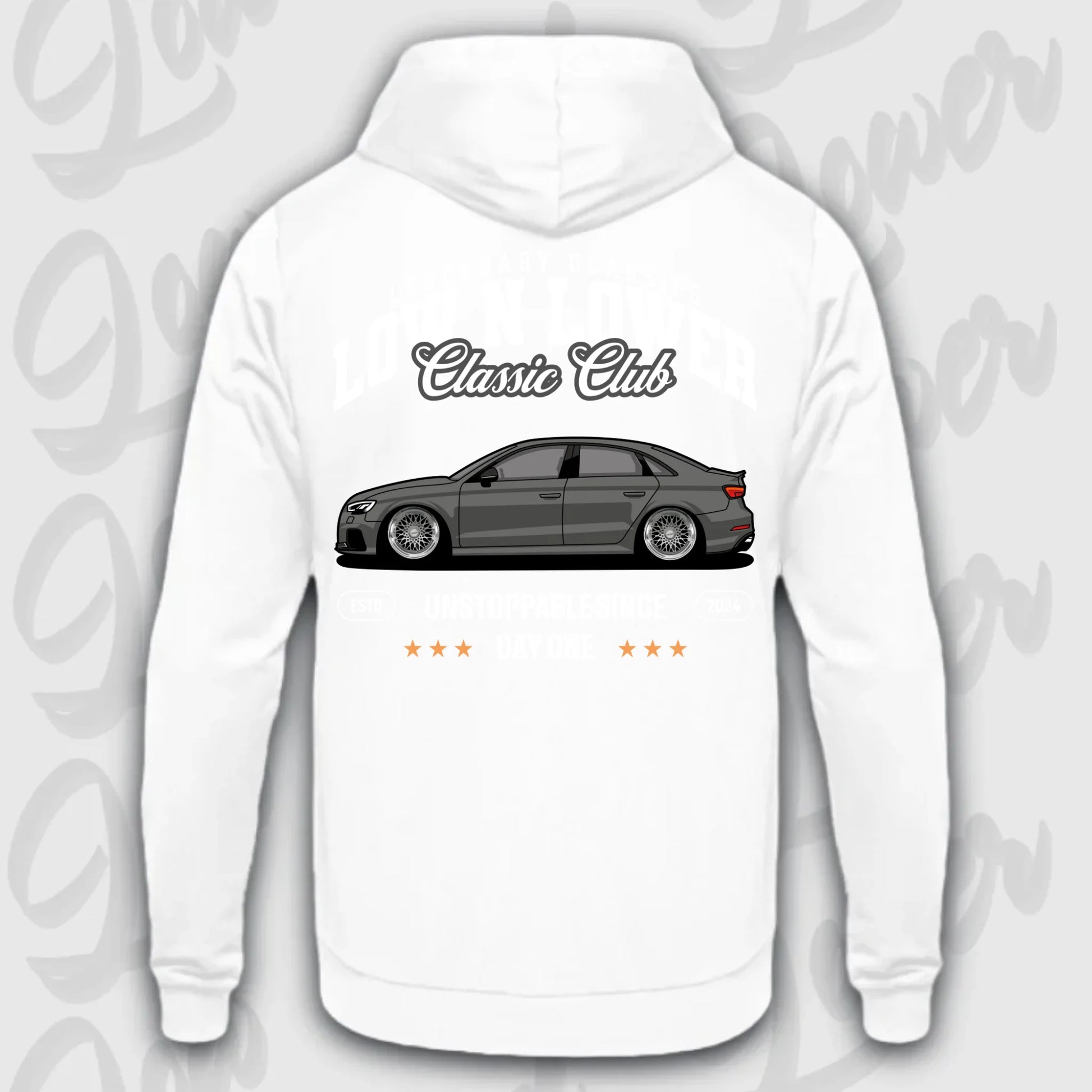 Hoodie RS3 C8 - personalisiert Standard Hoodie Arctic-White