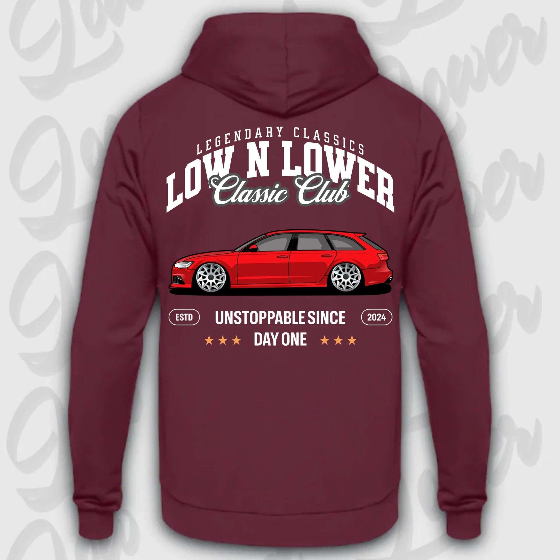 Hoodie RS6 Avant - personalisiert Standard Hoodie Burgundy