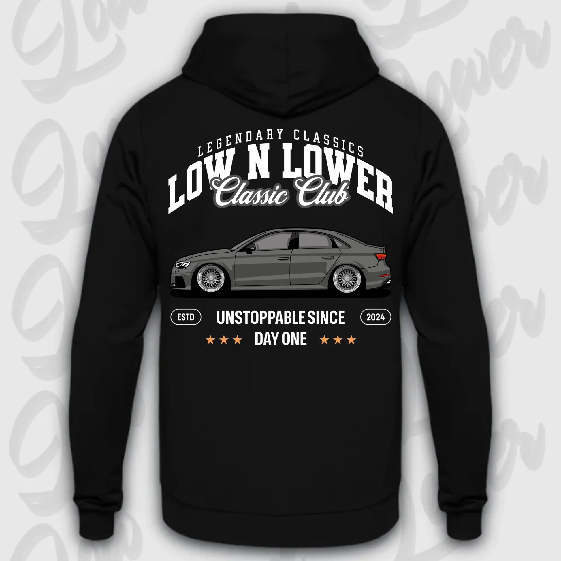 Hoodie RS3 C8 - personalisiert Standard Hoodie Deep-Black