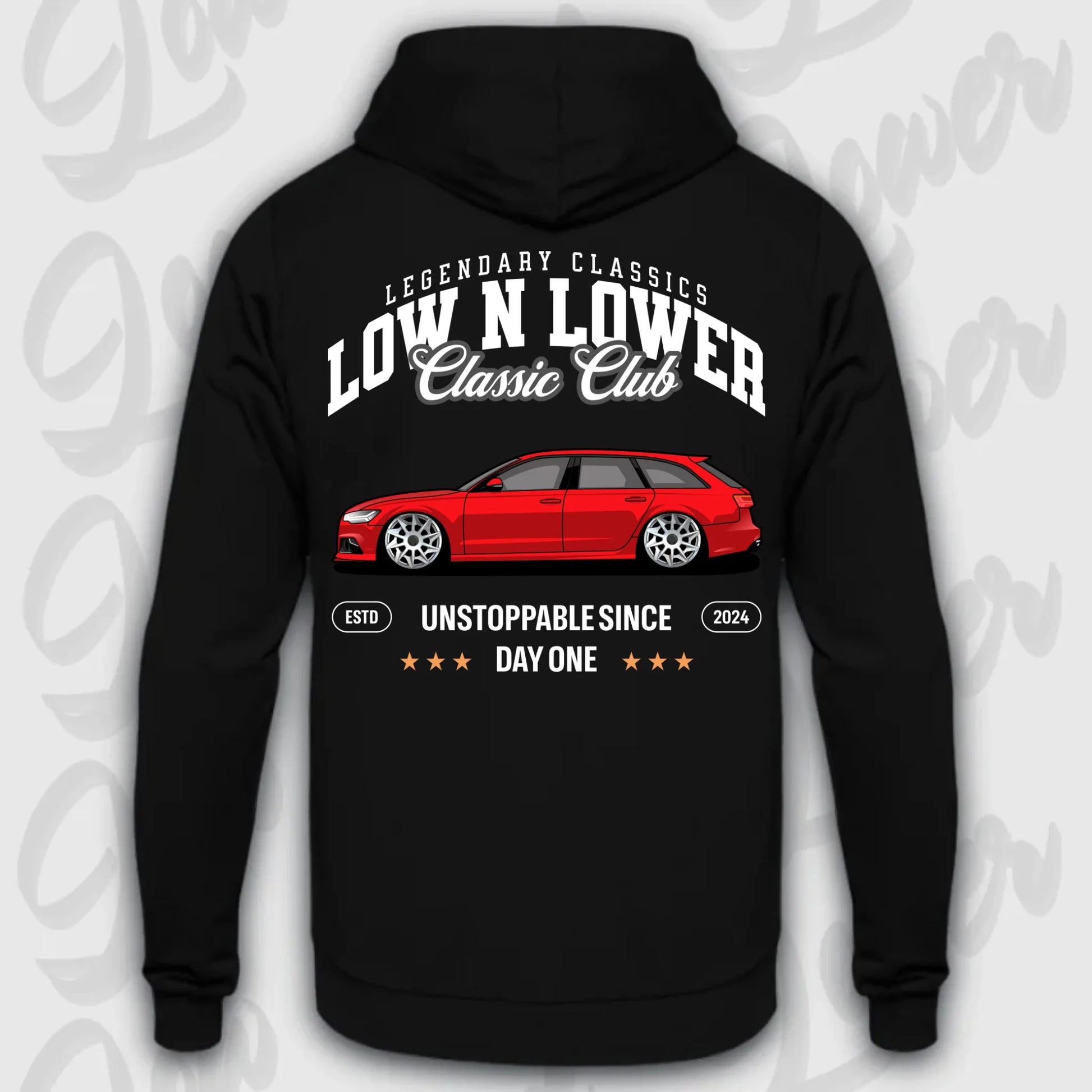 Hoodie RS6 Avant - personalisiert Standard Hoodie Deep-Black
