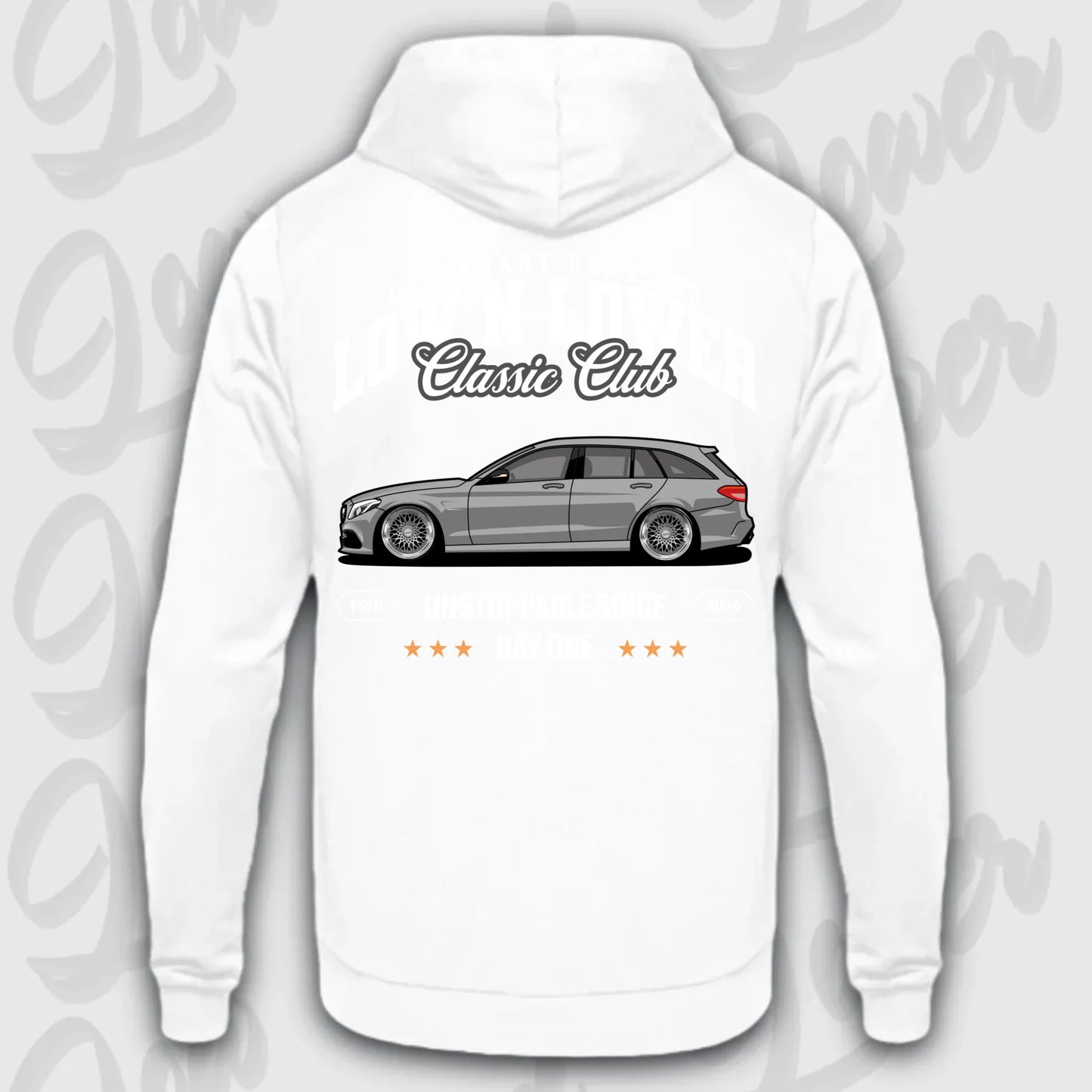 Hoodie W205 - personalisiert Standard Hoodie Arctic-White