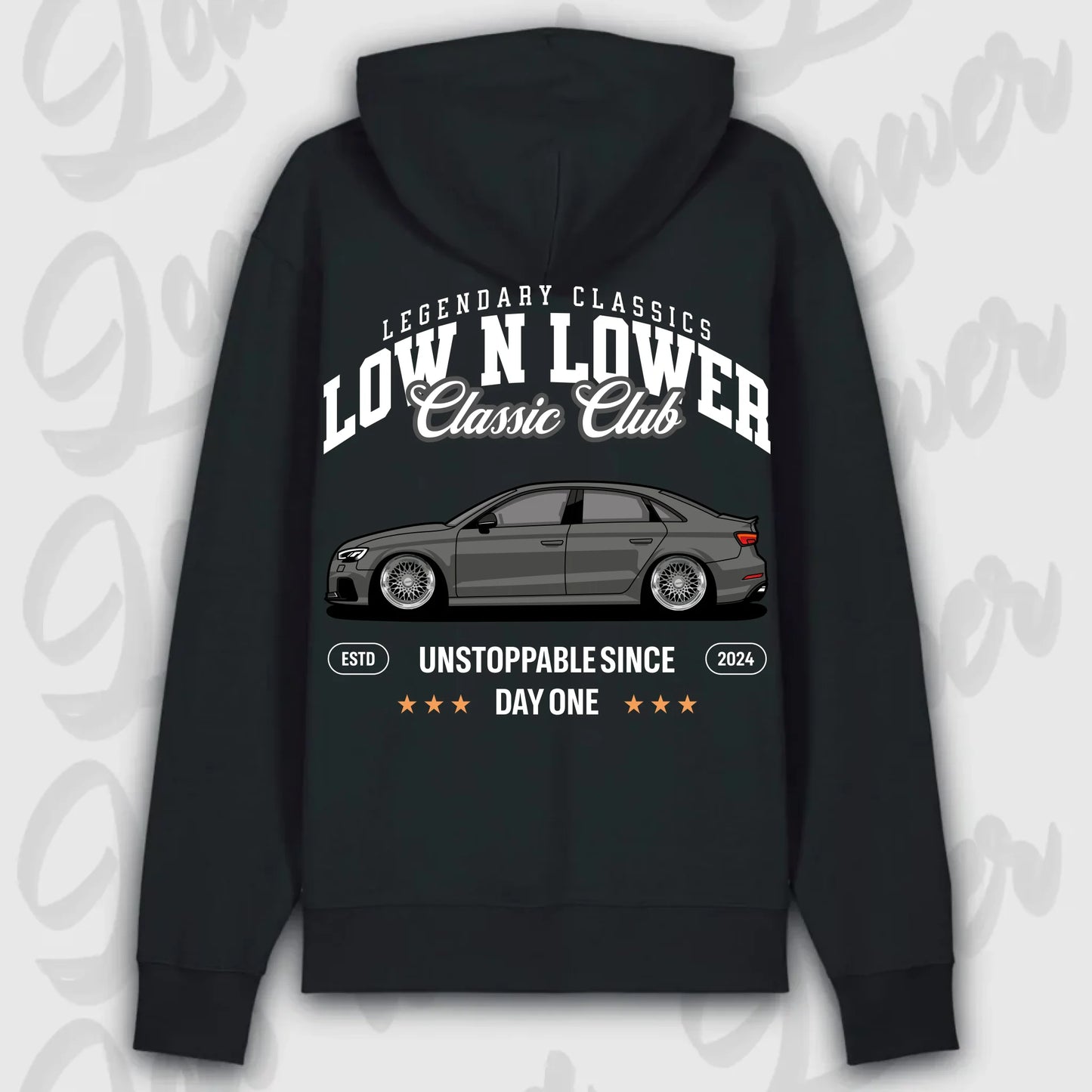 Hoodie RS3 C8 - personalisiert Premium Hoodie Black