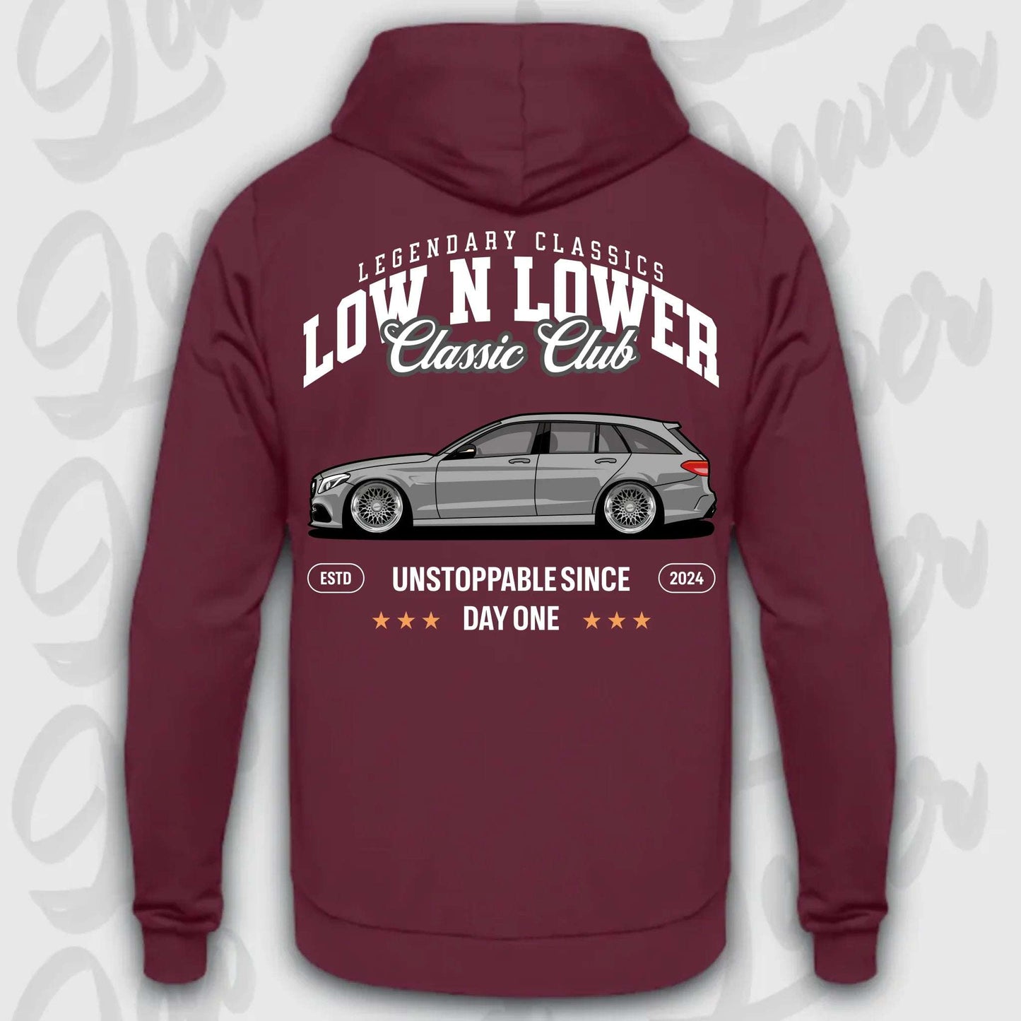 Hoodie W205 - personalisiert Standard Hoodie Burgundy