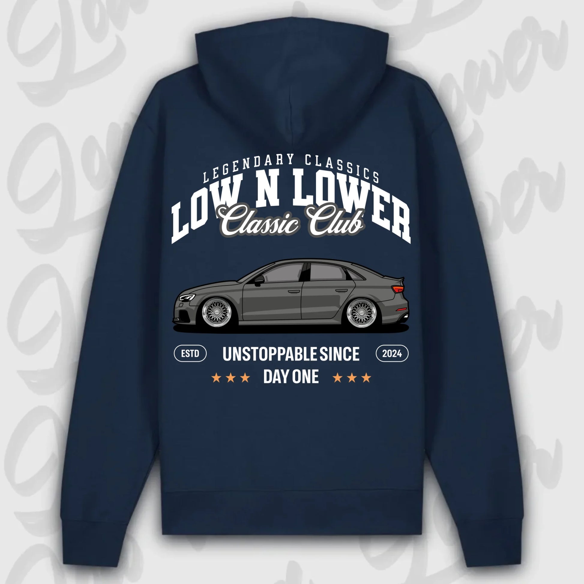 Hoodie RS3 C8 - personalisiert Premium Hoodie French-Navy