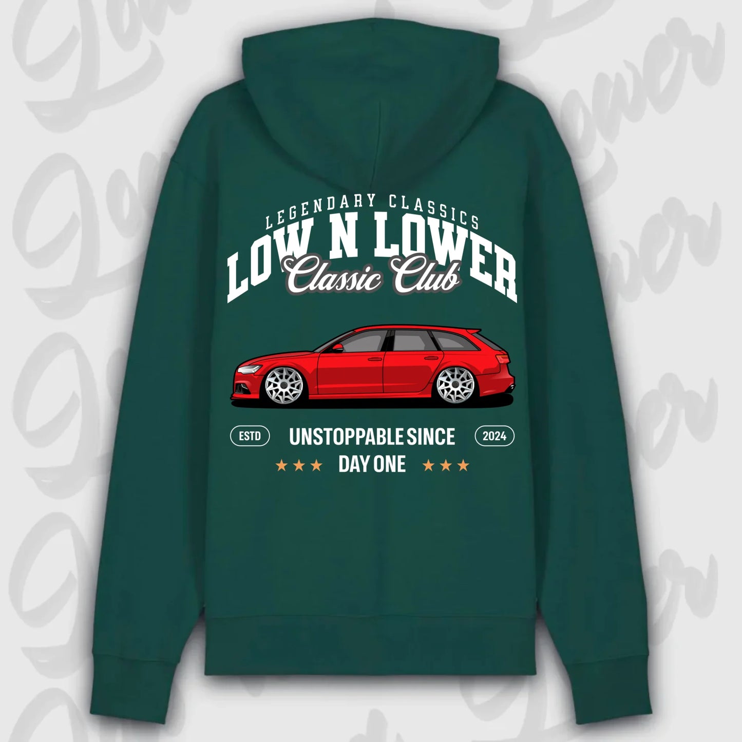 Hoodie RS6 Avant - personalisiert Premium Hoodie Glazed-Green
