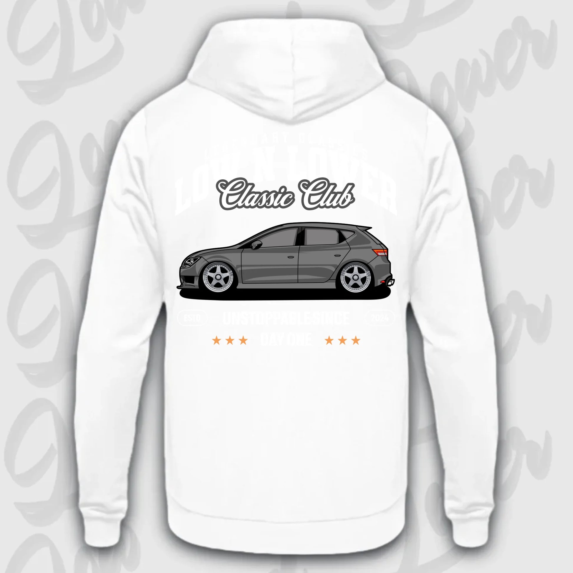 Hoodie Leon III - personalisiert Standard Hoodie Arctic-White