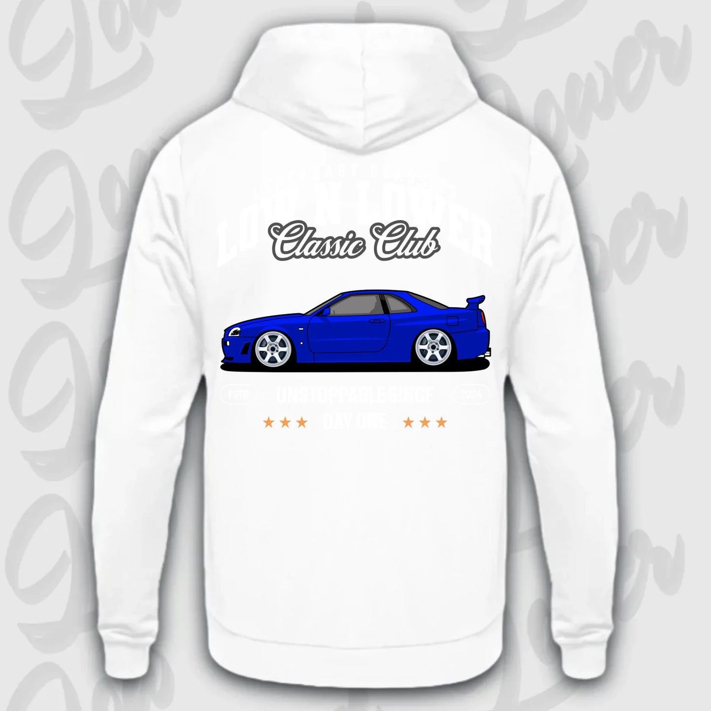 Hoodie Skyline GT-R34 - personalisiert Standard Hoodie Arctic-White