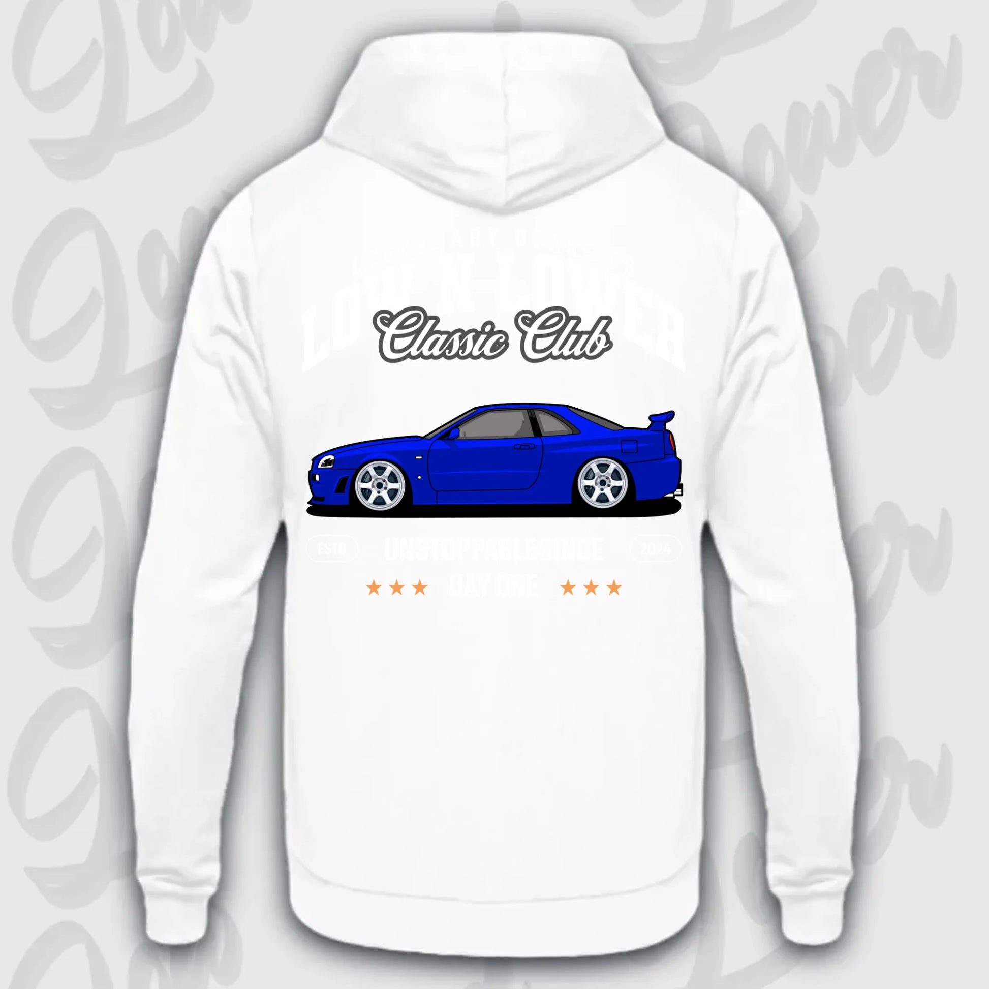 Hoodie Skyline GT-R34 - personalisiert Standard Hoodie Arctic-White