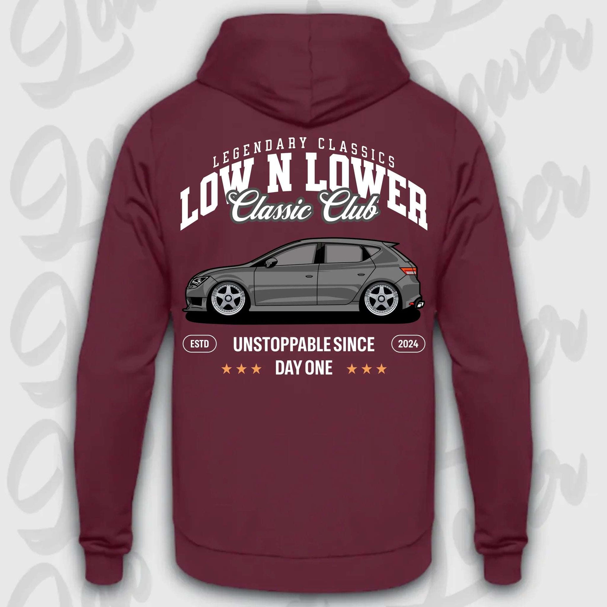 Hoodie Leon III - personalisiert Standard Hoodie Burgundy