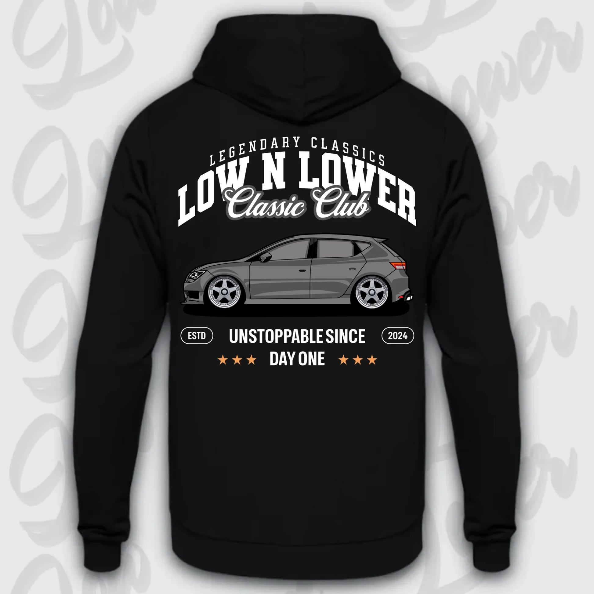Hoodie Leon III - personalisiert Standard Hoodie Deep-Black
