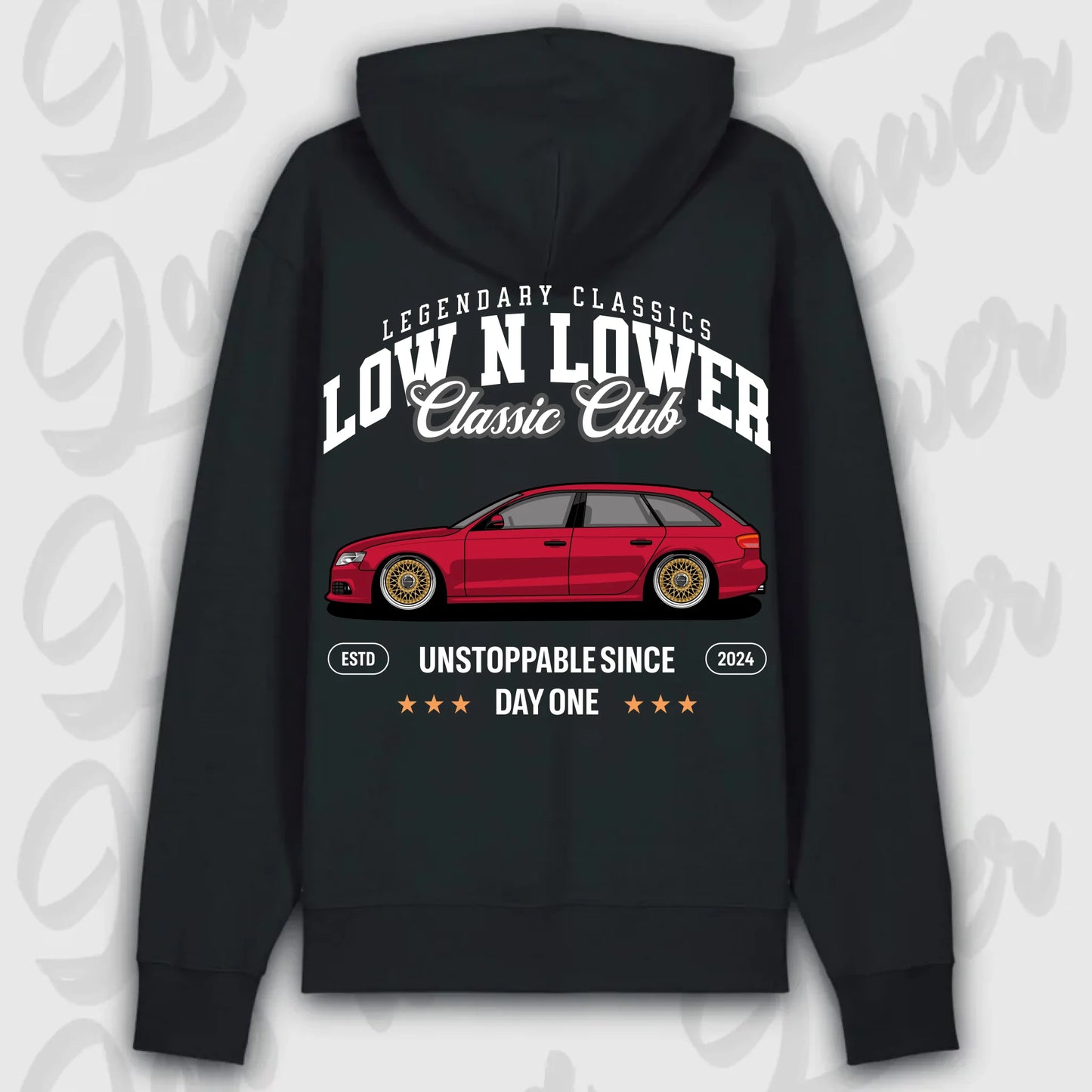 Hoodie B8 Avant - personalisiert Premium Hoodie Black