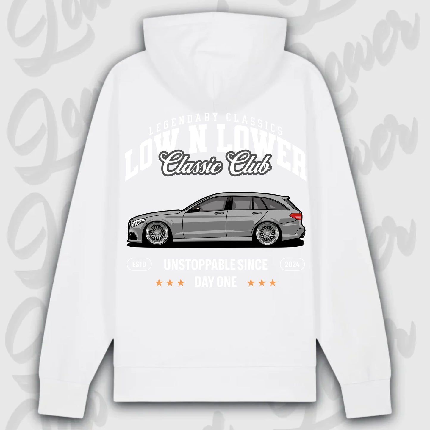 Hoodie W205 - personalisiert Premium Hoodie White