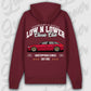 Hoodie B8 Avant - personalisiert Premium Hoodie Burgundy
